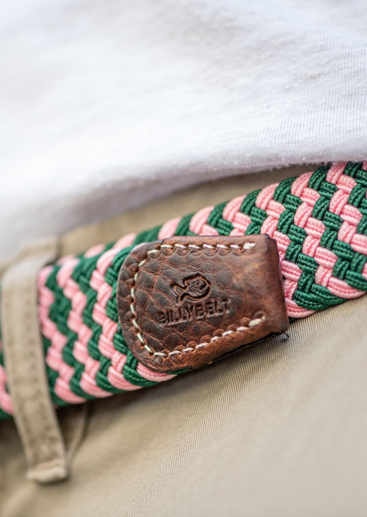 Ceinture tressée élastique multicolore BILLYBELT Multicolore