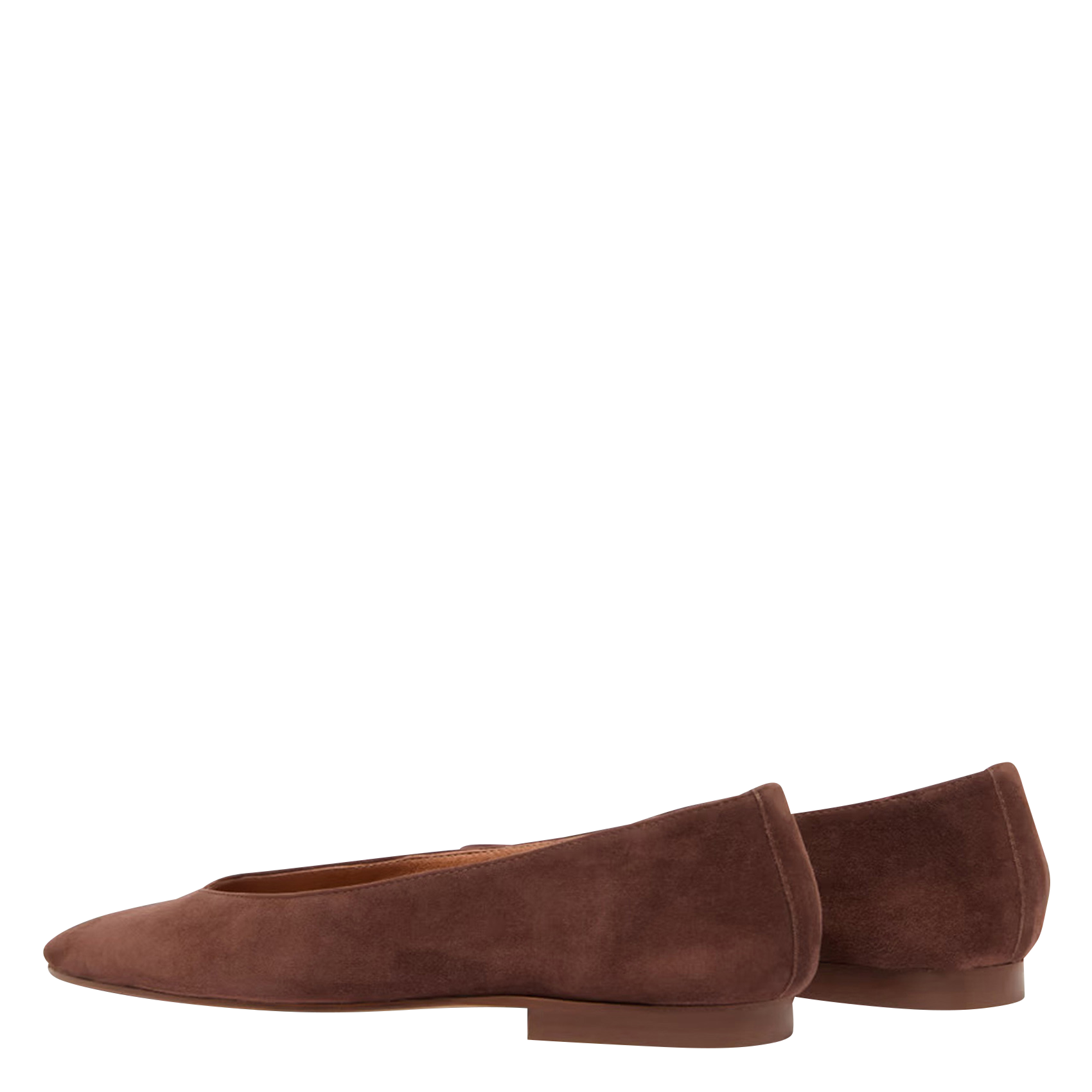 Ballerines en cuir velours dassus JONAK Marron