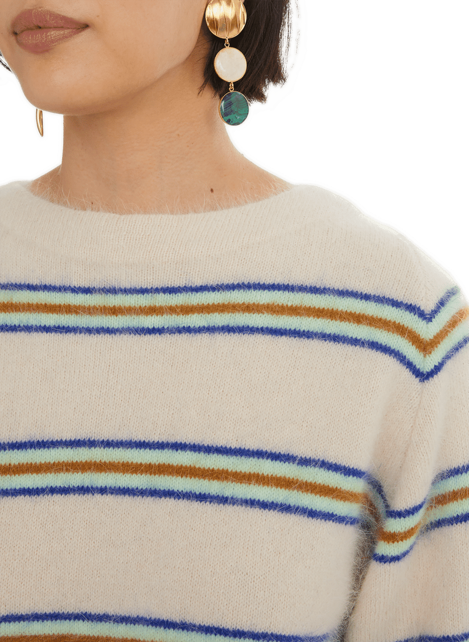 Boucles d'oreille en laiton plaqué or DESTREE Multicolore