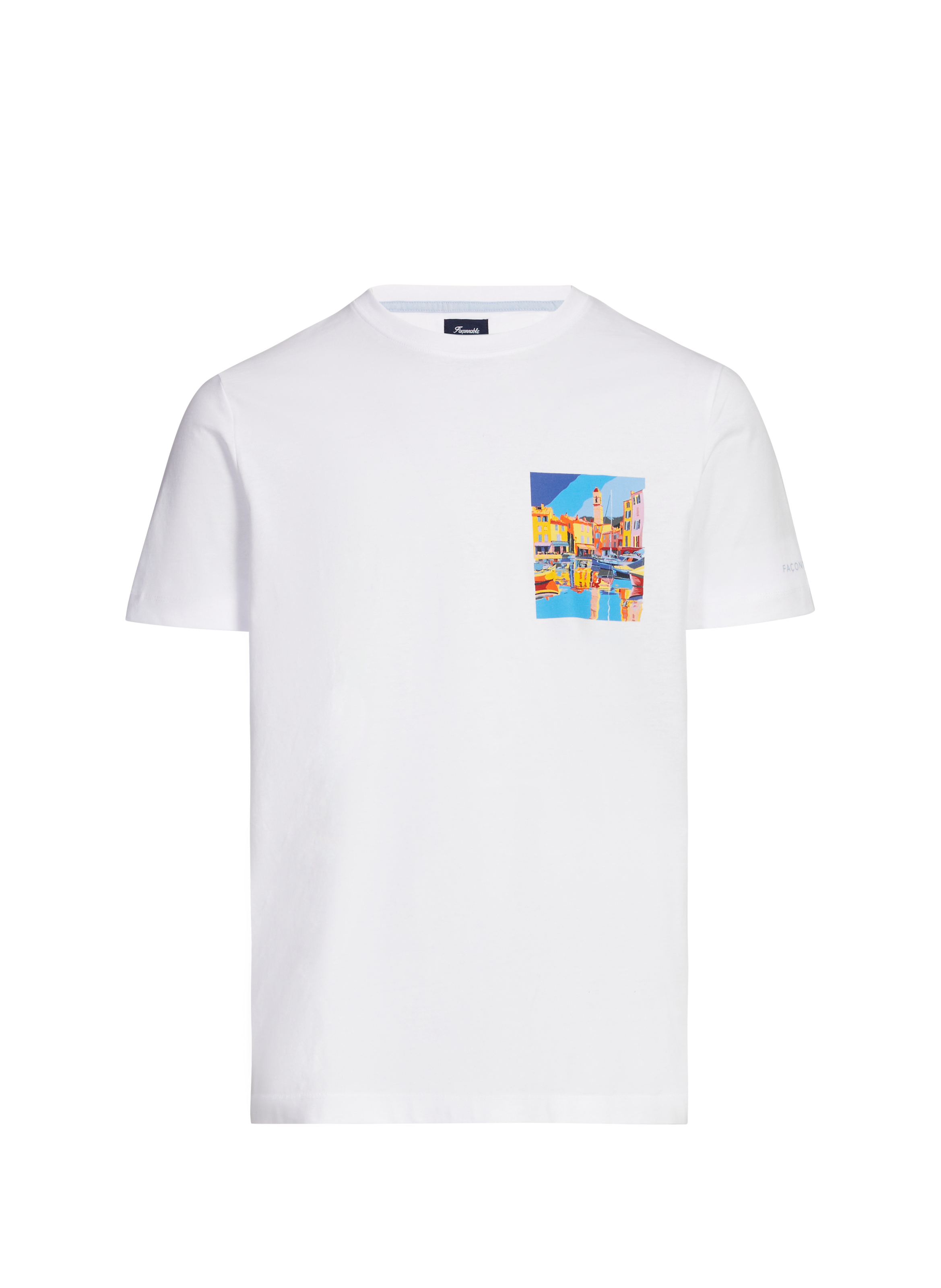 T-shirt imprimé en coton  FACONNABLE Blanc