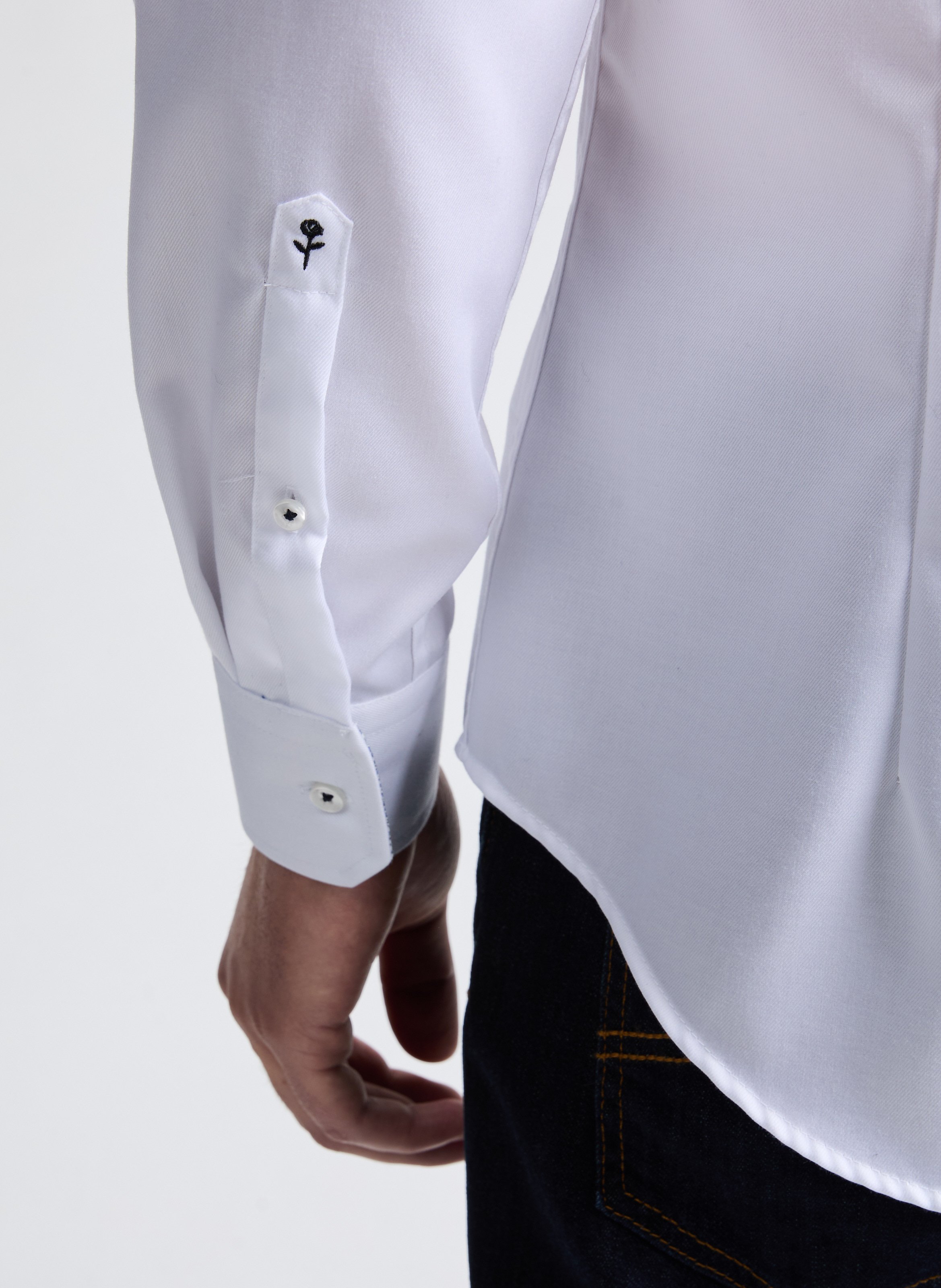 Chemise à motif  SEIDENSTICKER Blanc