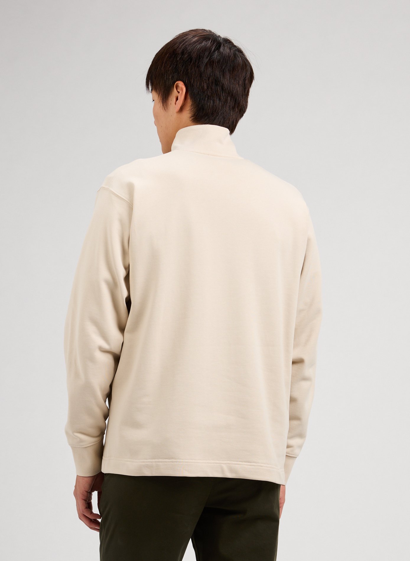 Cotton sweatshirt SELECTED Beige