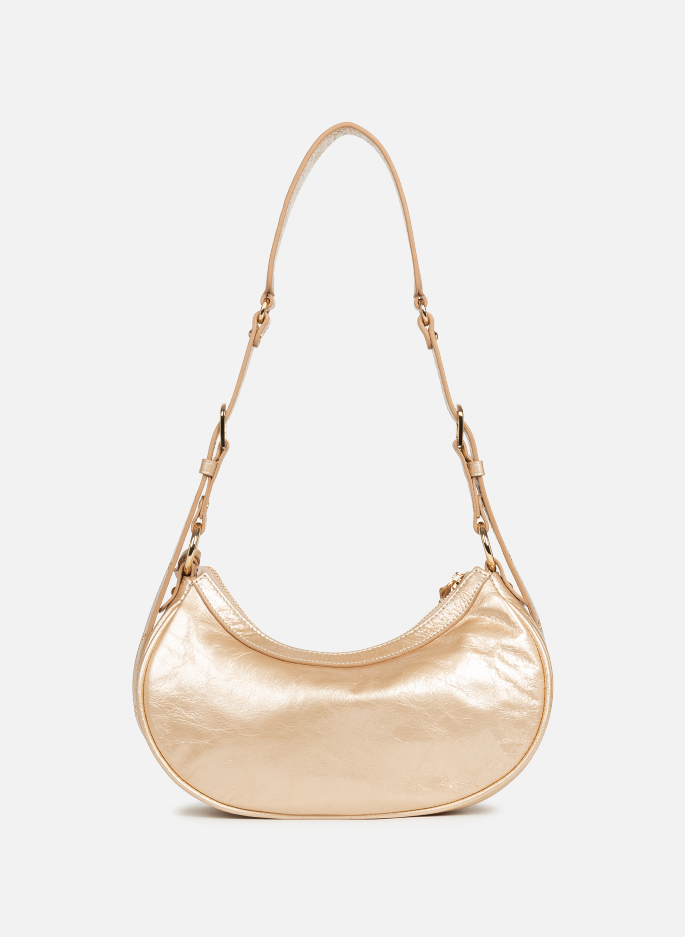 Petit sac demi lune - rétro & glam LANCASTER Doré