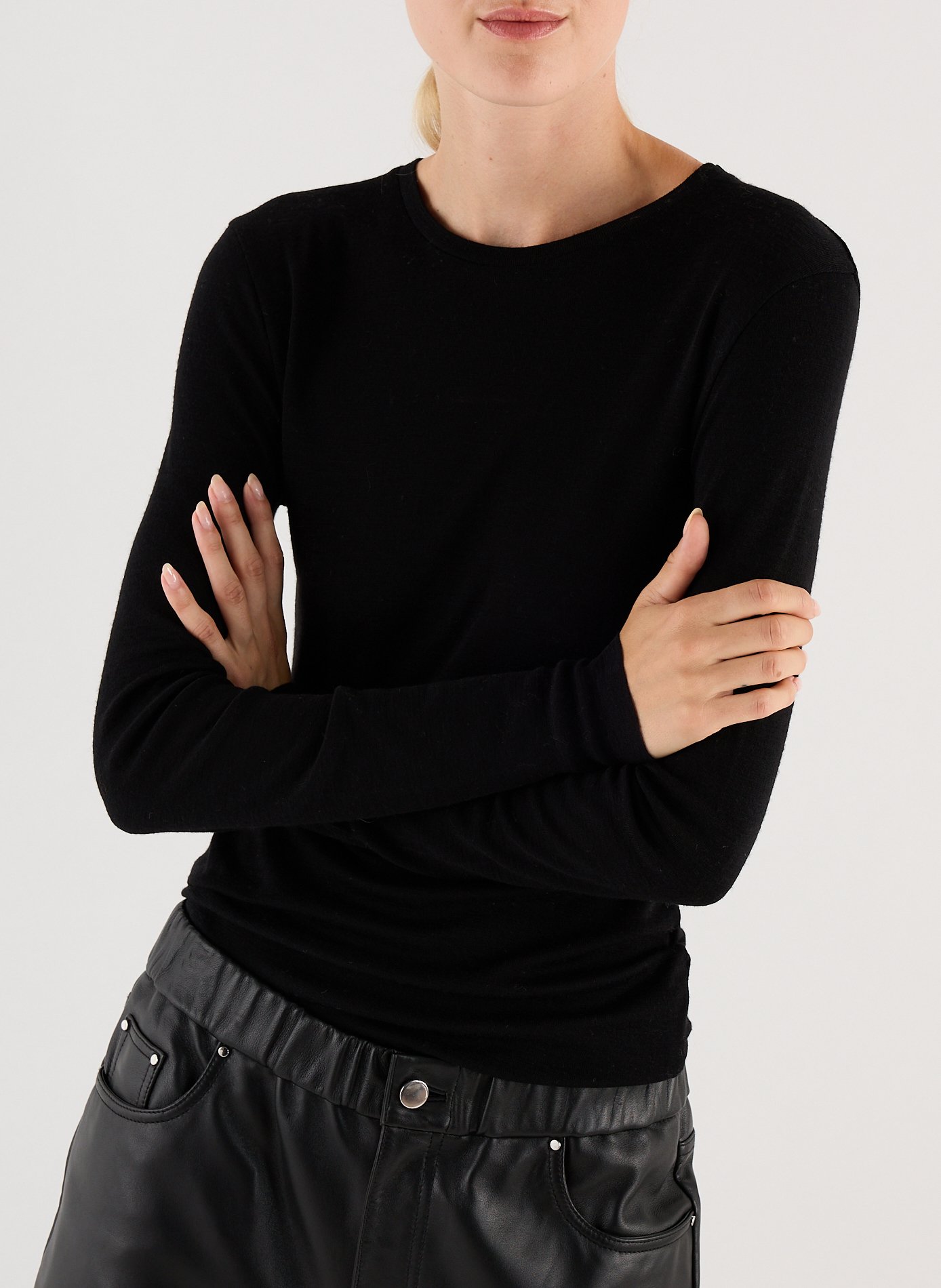 Fine wool jumper SAISON 1865 Black