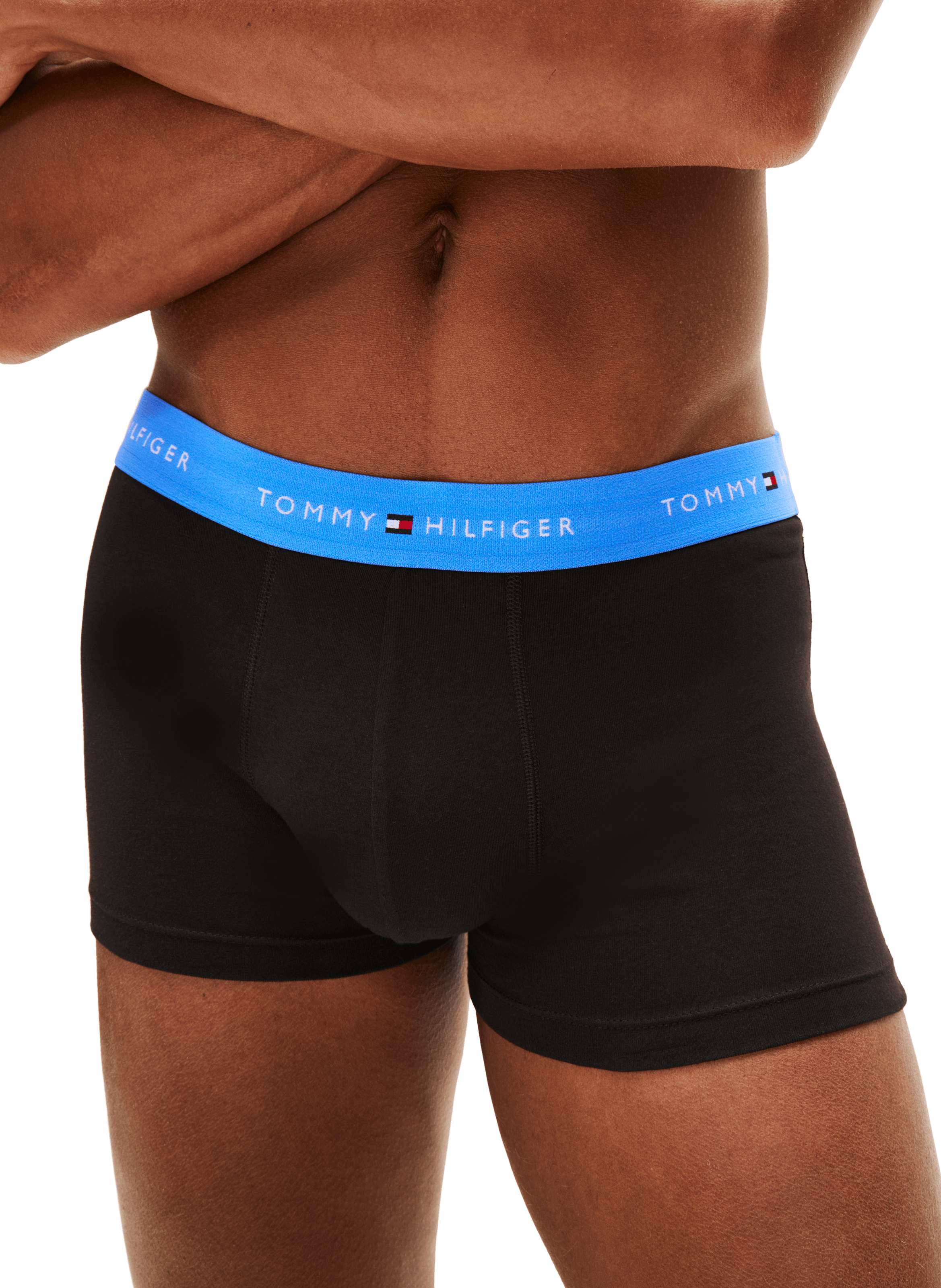 Set of three organic cotton-blend boxers TOMMY HILFIGER Black