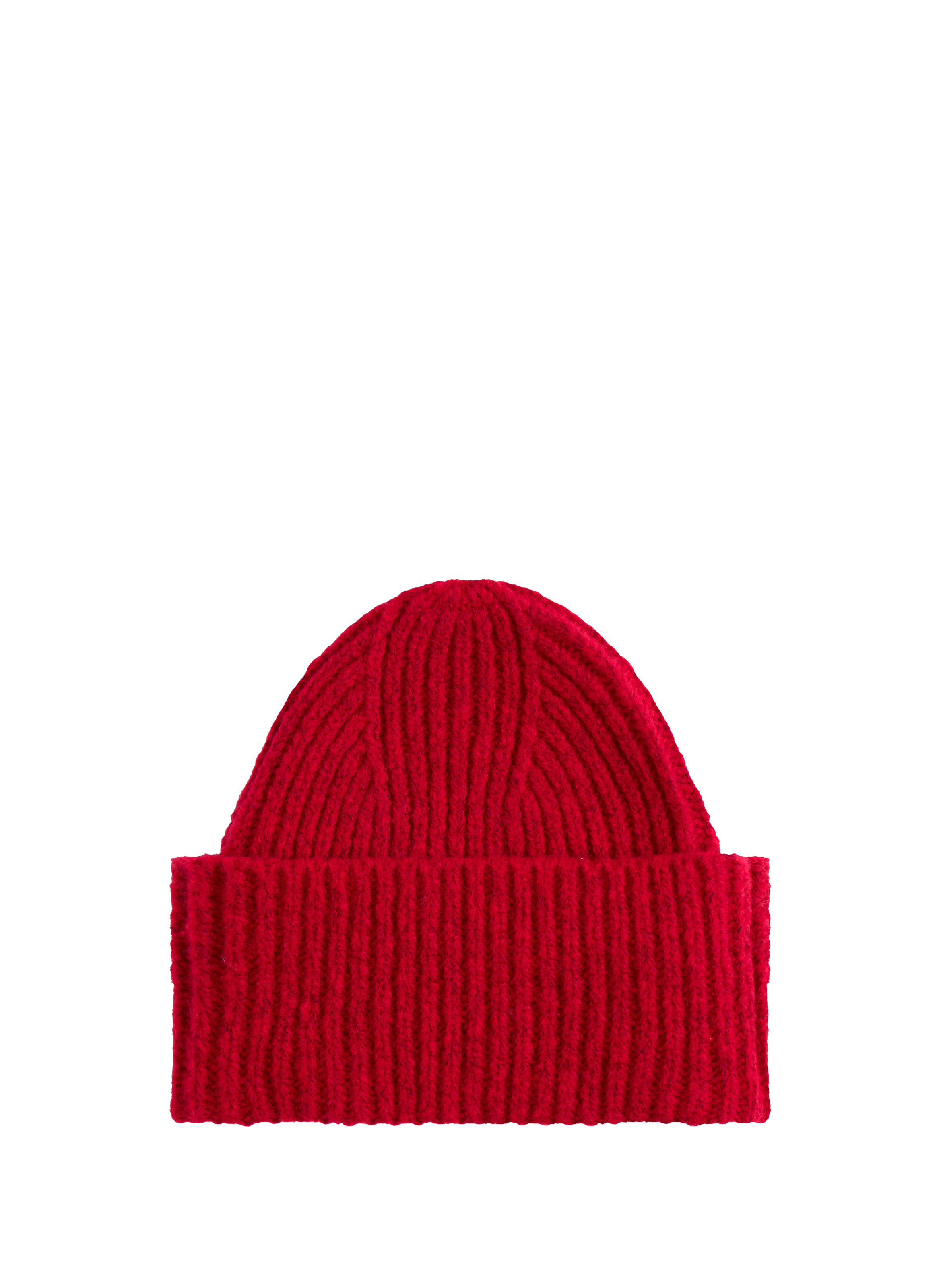 Wool blend knitted hat TOMMY HILFIGER Red