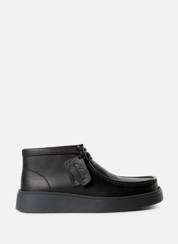 Calfskin leather lace-up loafers Black by CLARKS CLARKS Calfskin leather lace-up loafers Black