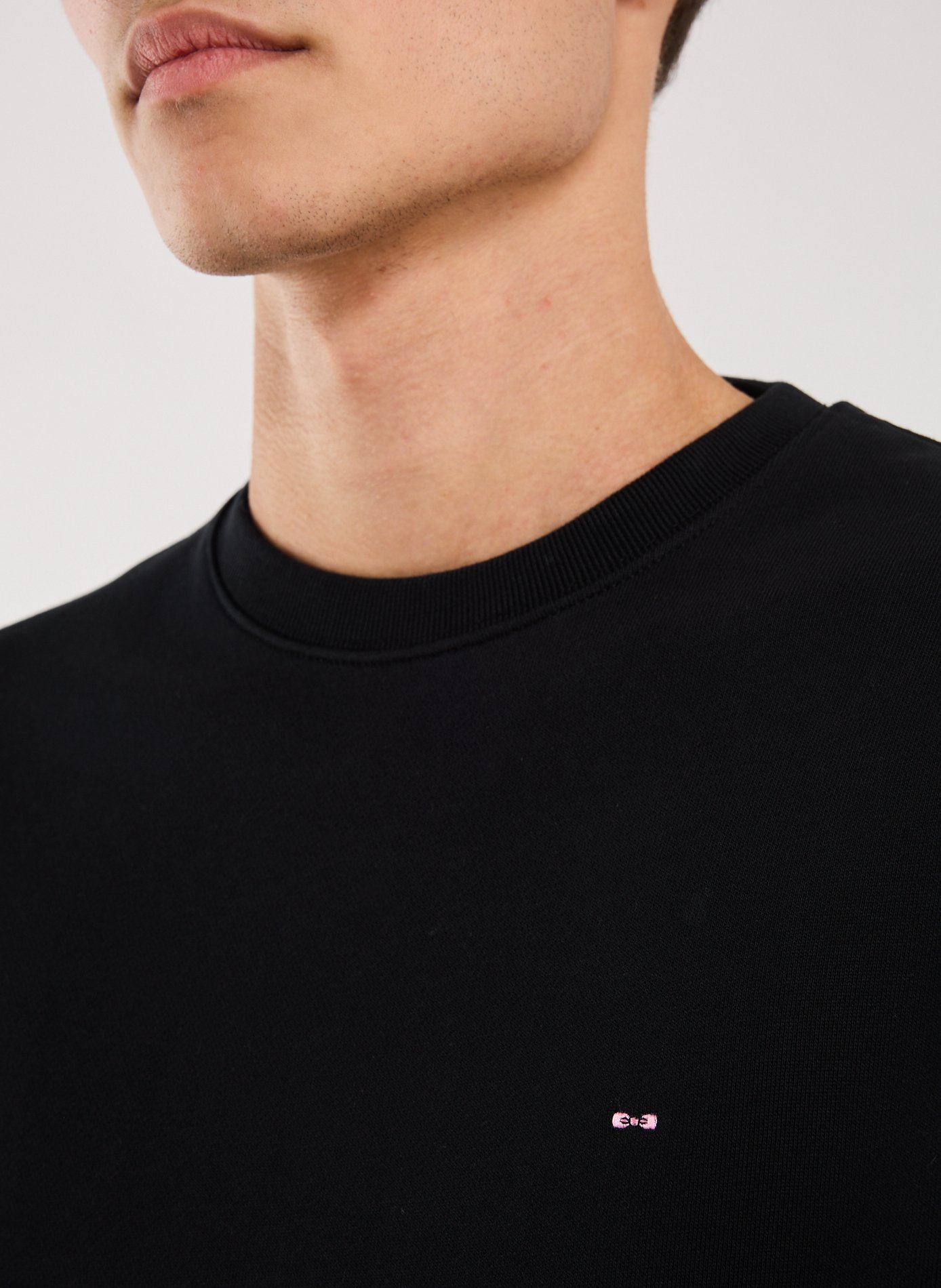 Plain cotton sweatshirt EDEN PARK Black