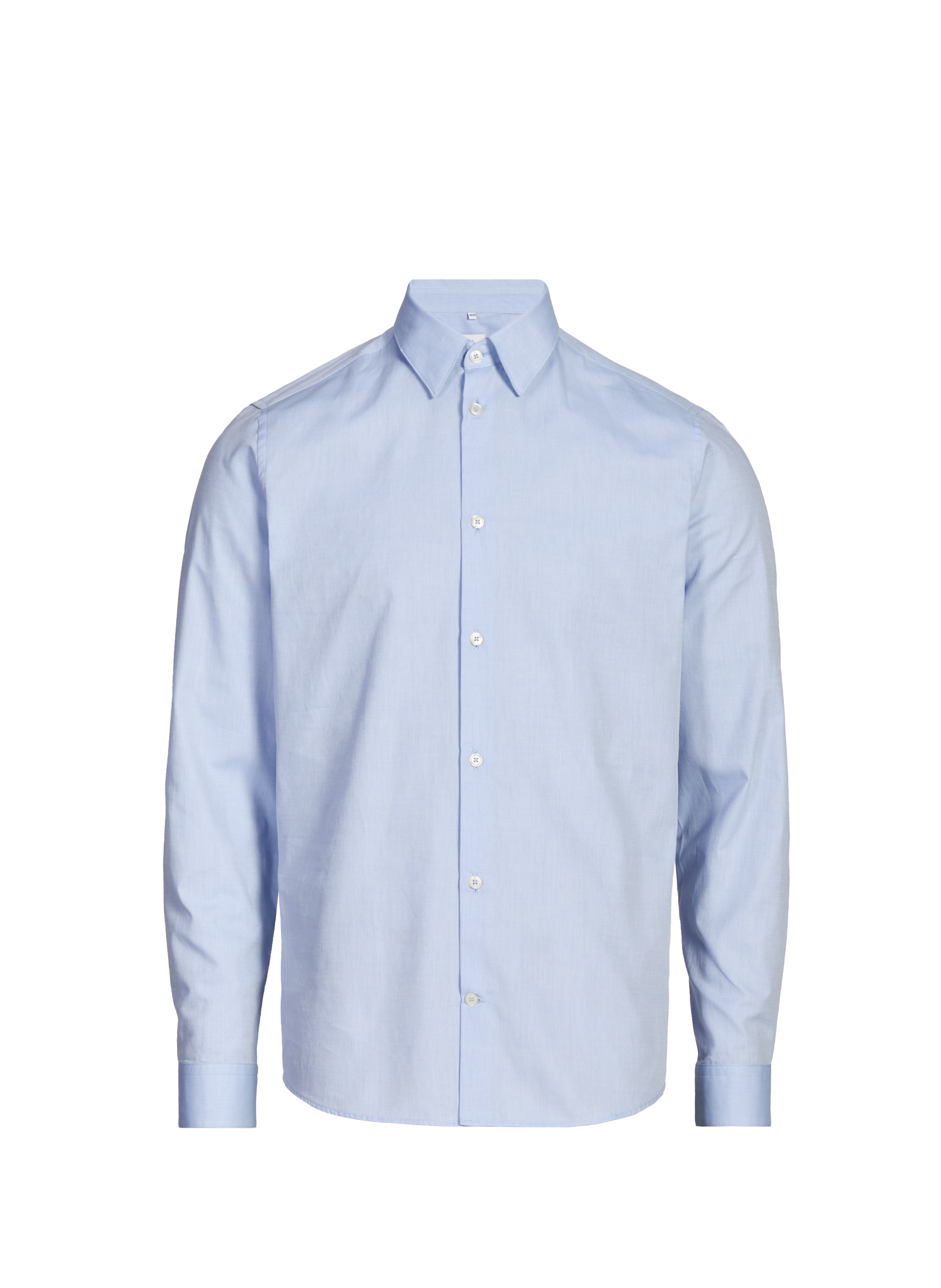 Chemise col classique manches contrastantes en coton AU PRINTEMPS PARIS Blue