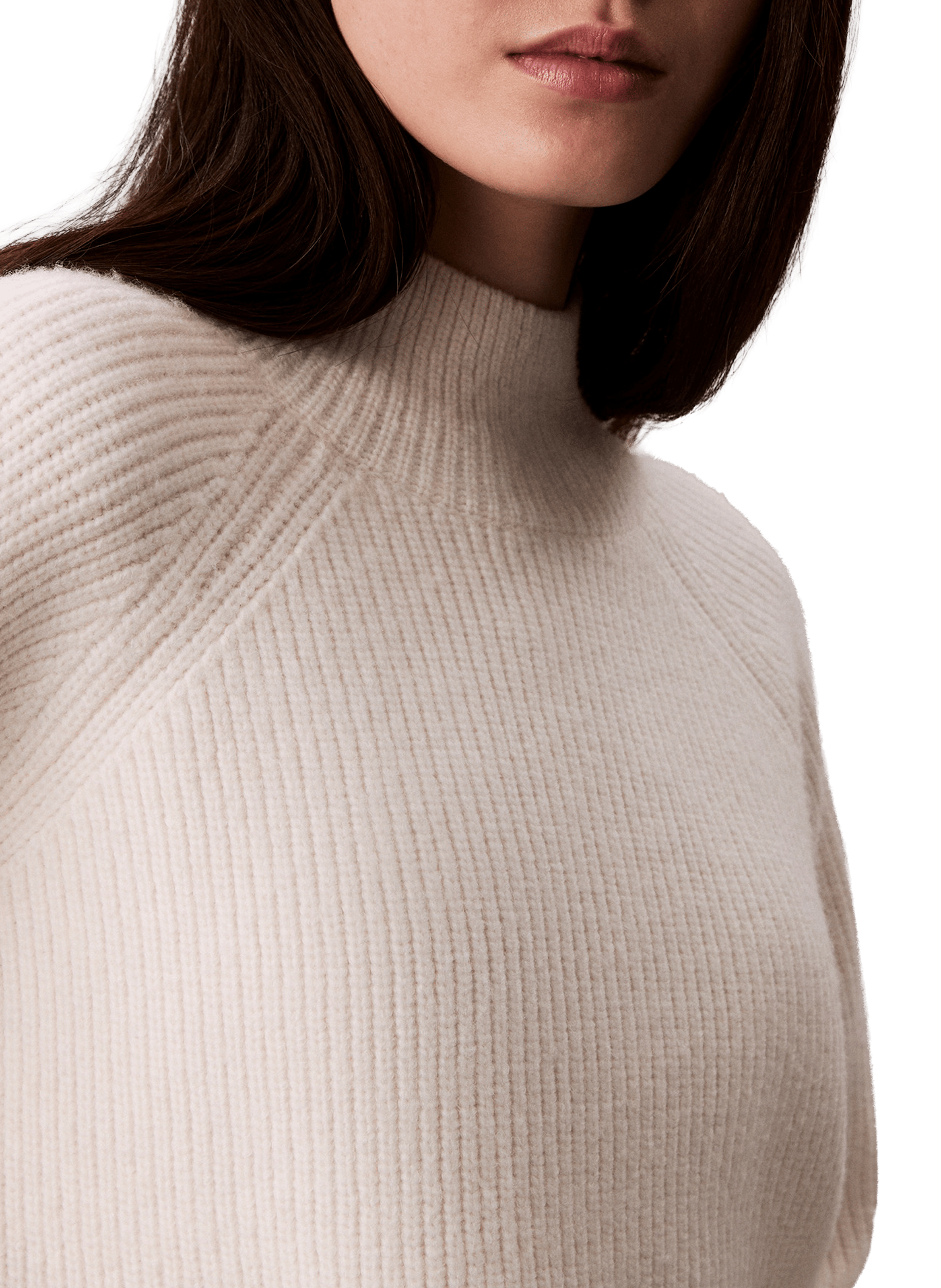 Pull col roulé  CALVIN KLEIN Beige