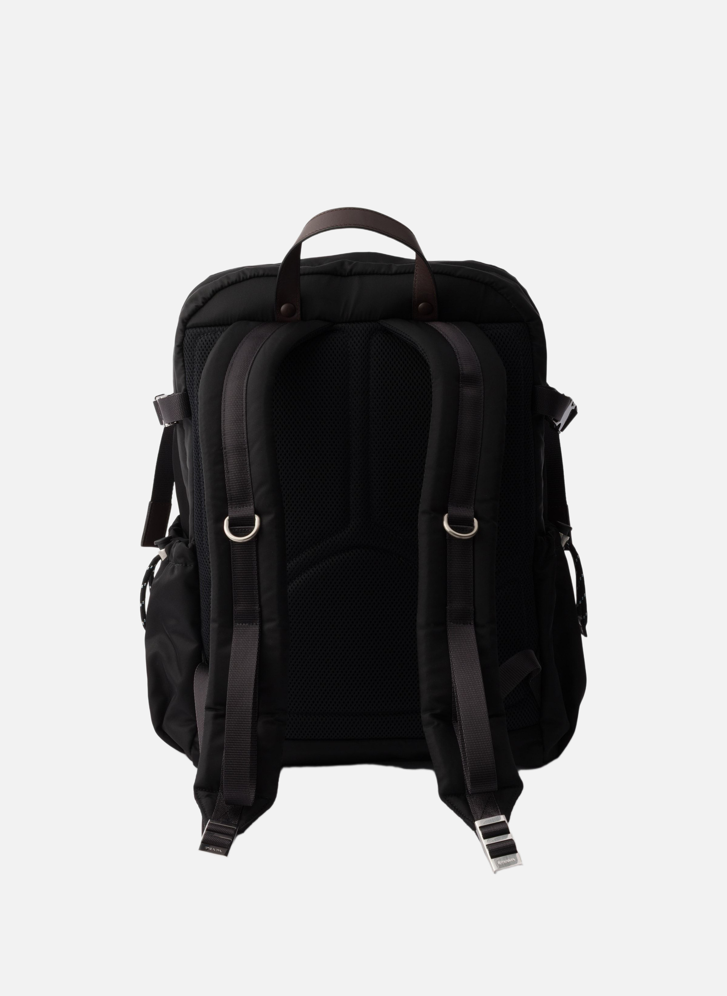 Sac à dos prada speedrock en re-nylon et cuir PRADA Noir