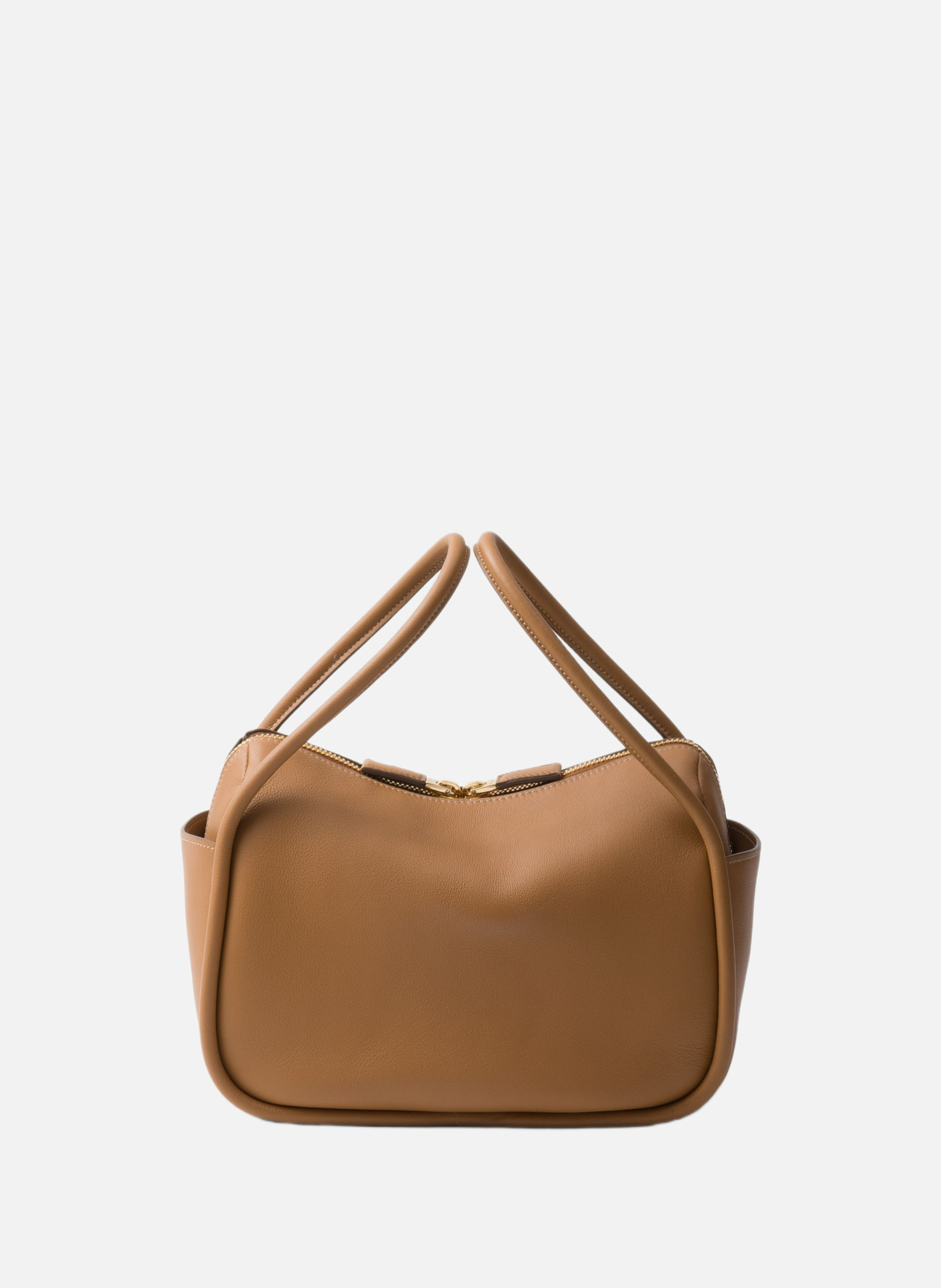 Sac à main prada darling en cuir PRADA Marron