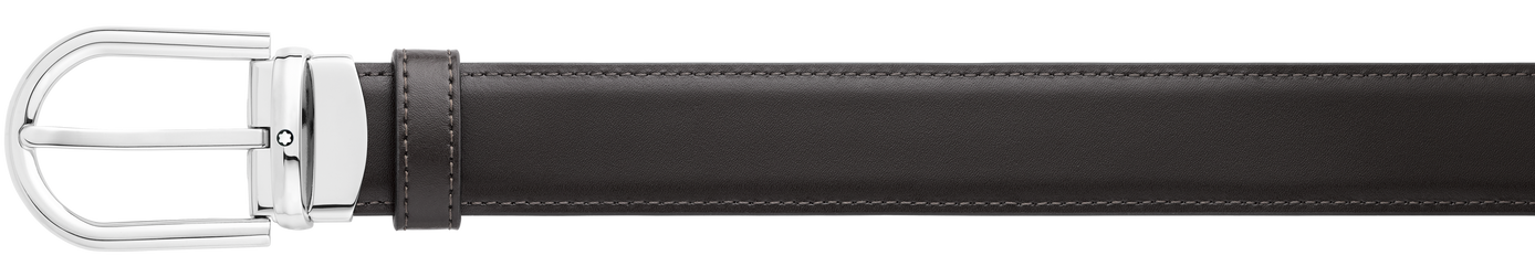 Reversible leather belt MONTBLANC Black