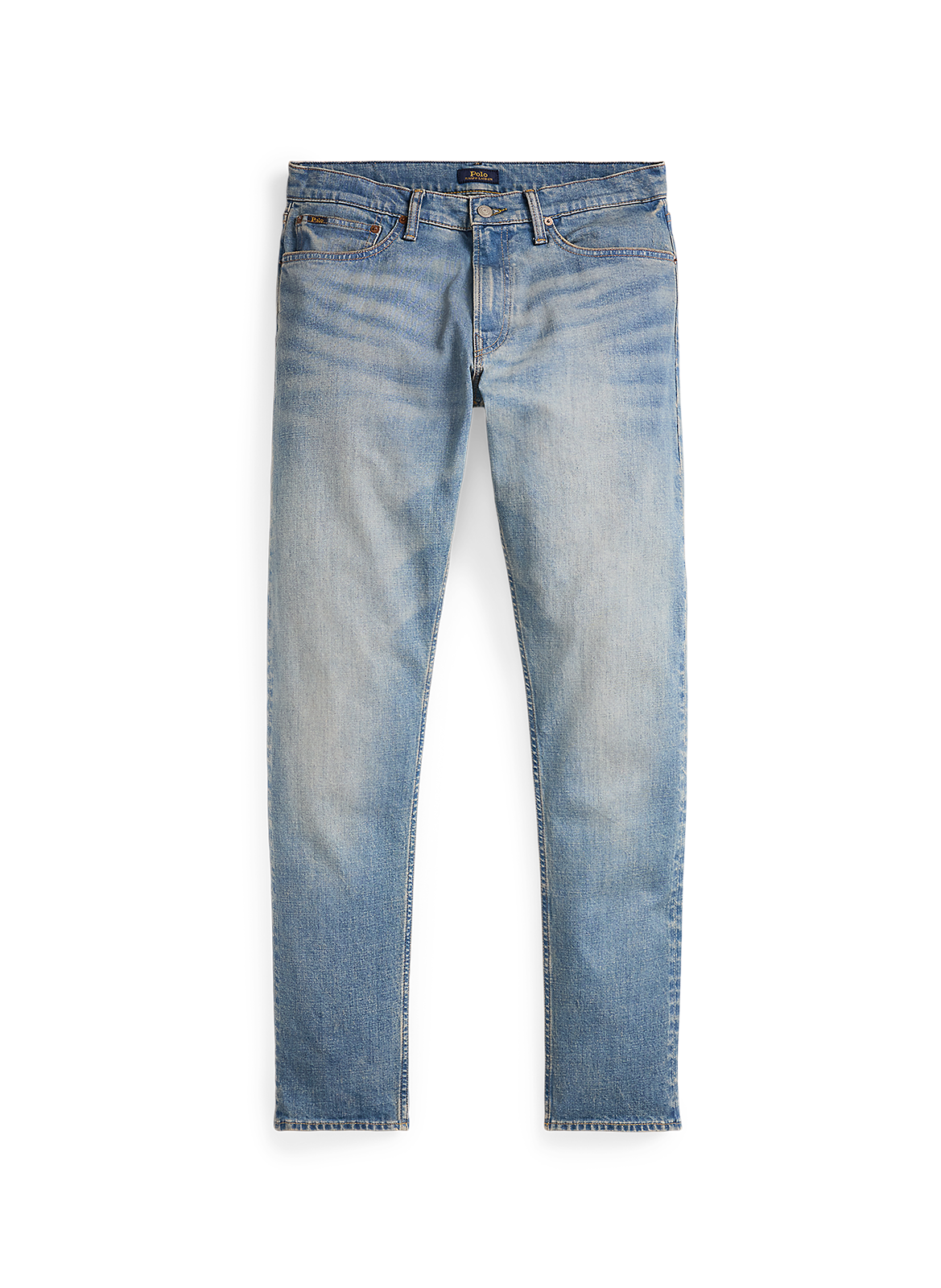 Jean coupe droite en coton mélangé POLO RALPH LAUREN Bleu