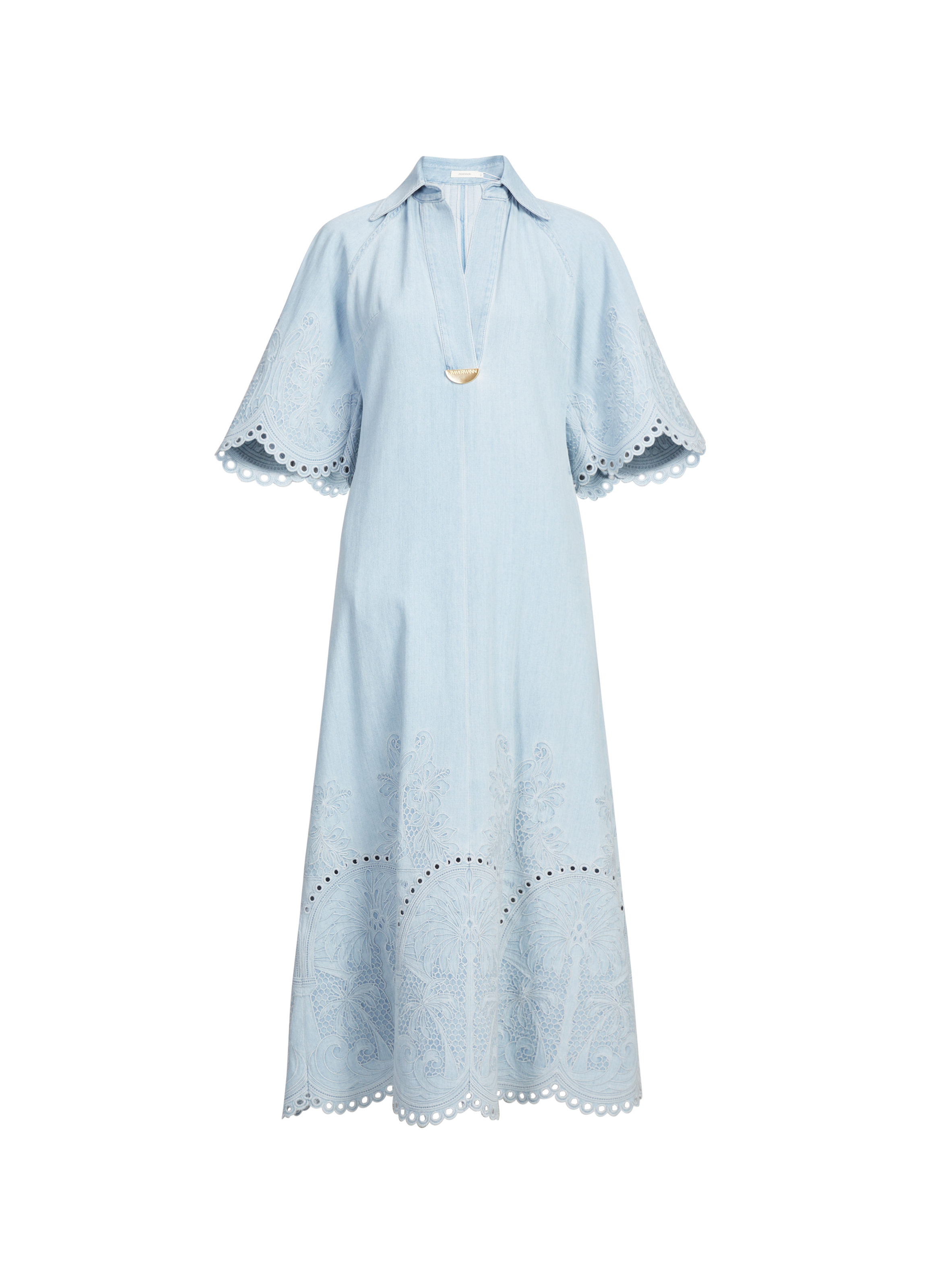 Robe denim en coton ZIMMERMANN Bleu