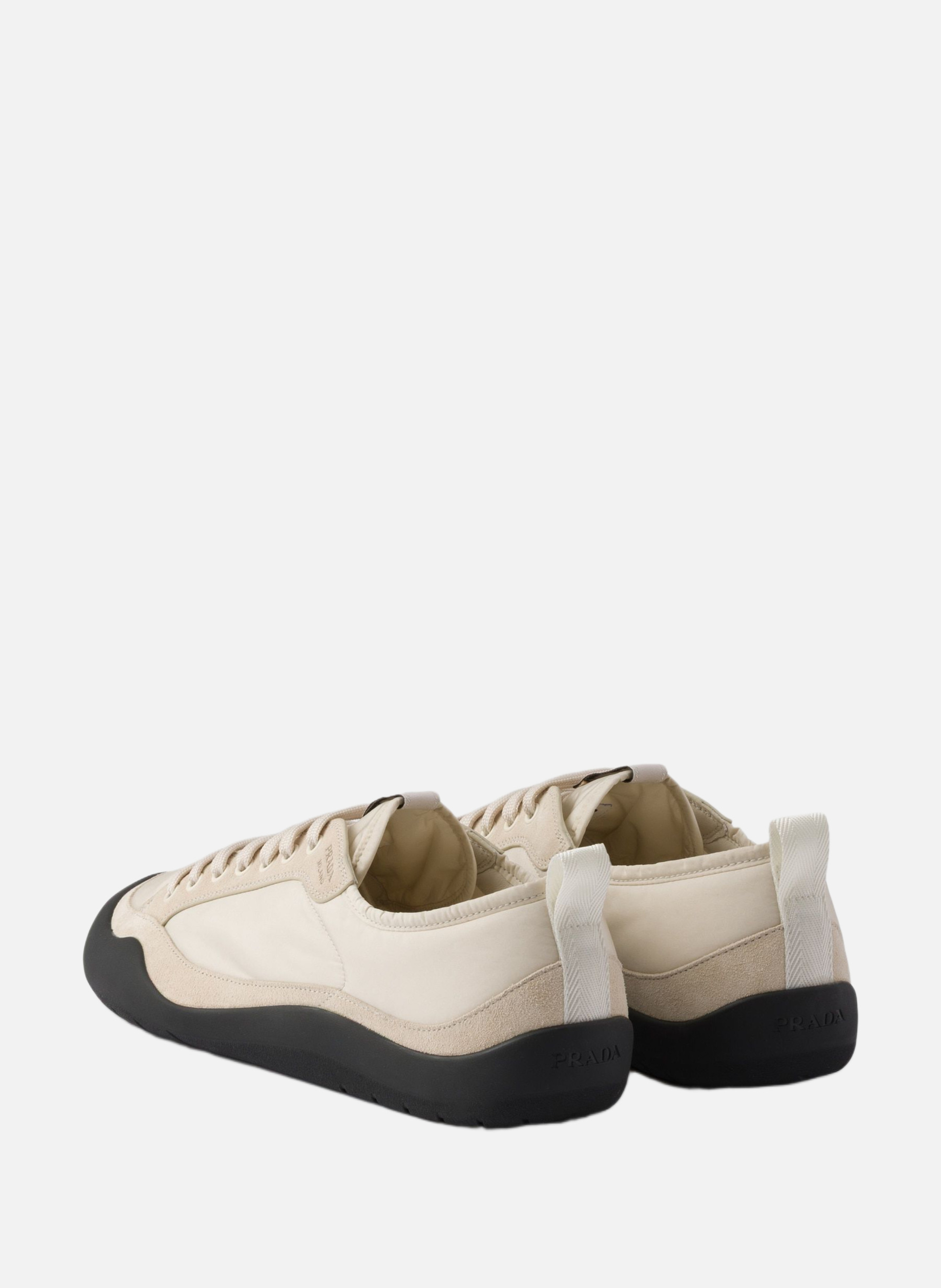 Sneakers speedrock en re-nylon et veau velours PRADA Beige