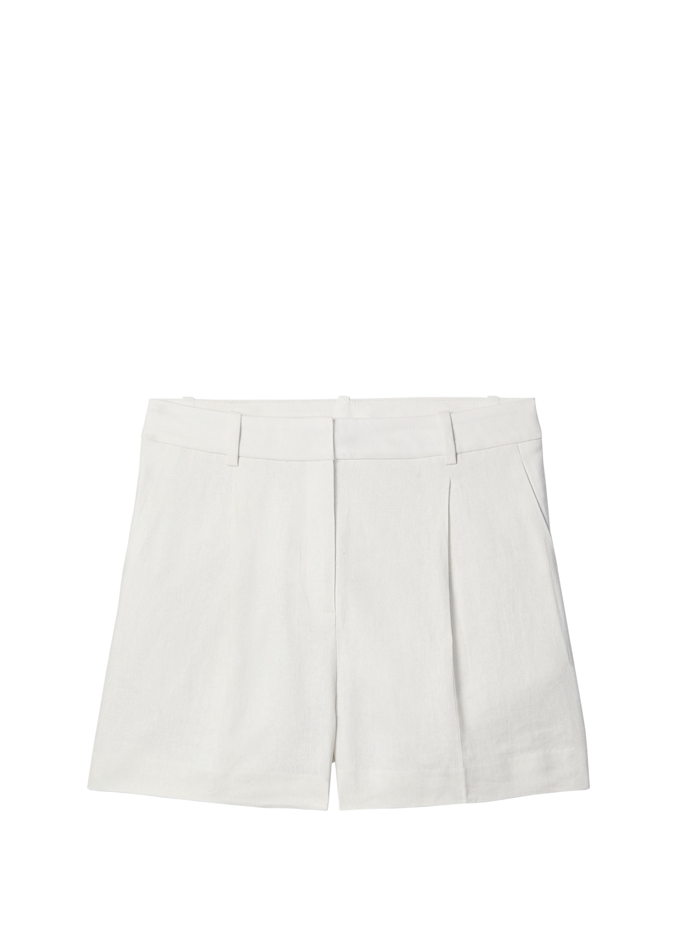 Short uni en lin mélangé CALVIN KLEIN Beige