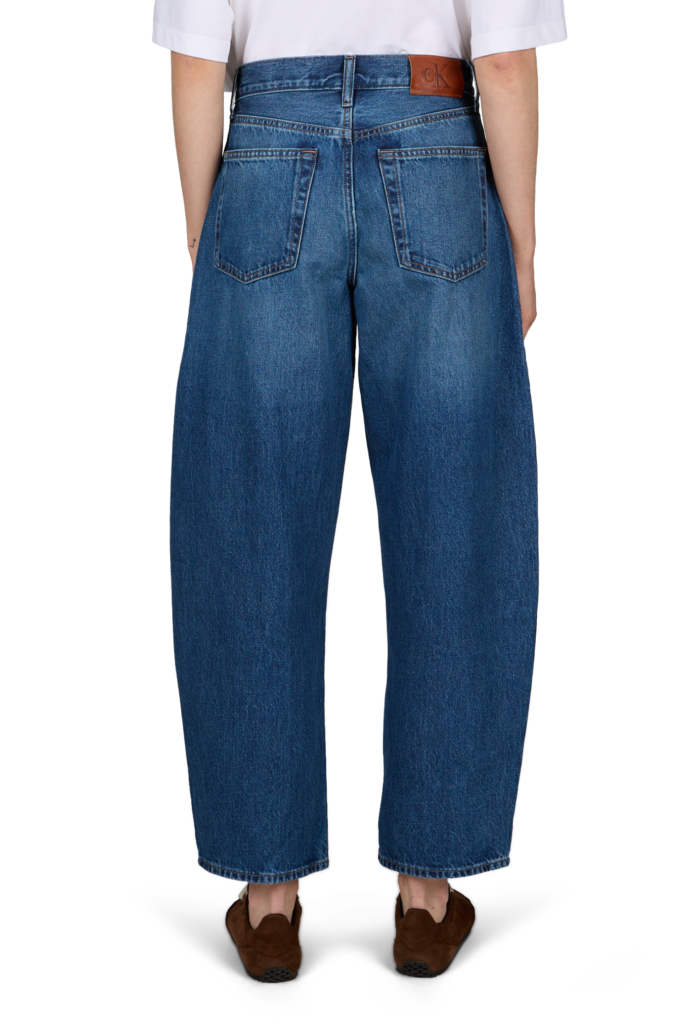Jean ample en coton CALVIN KLEIN Bleu