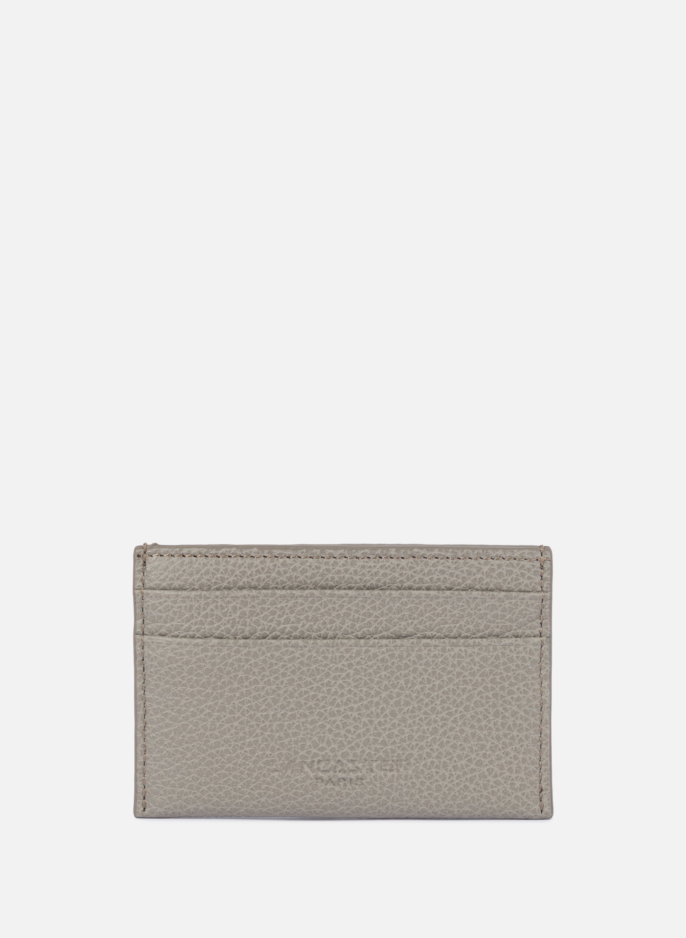 Porte-cartes - foulonné pm LANCASTER Gris