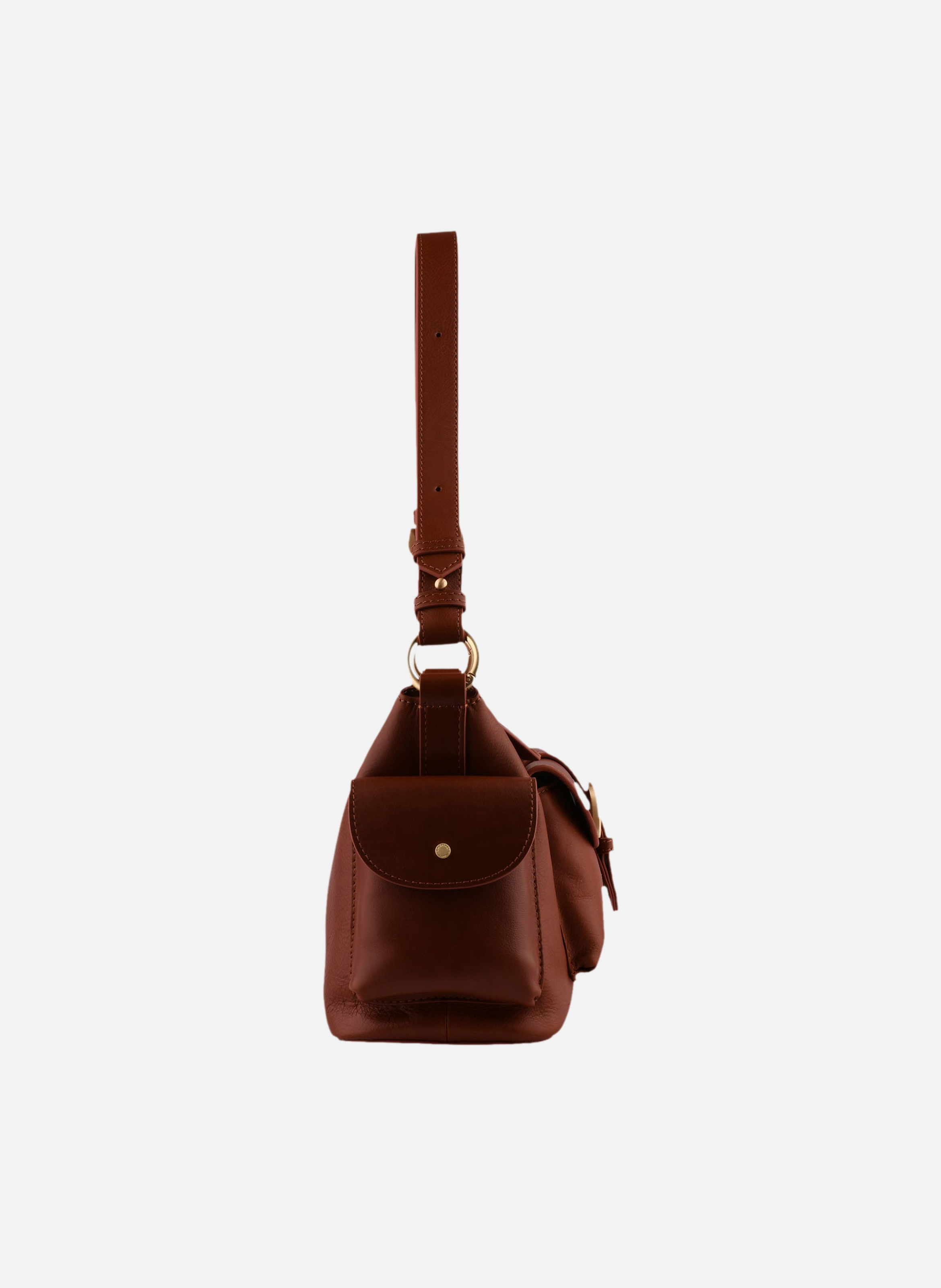 Scoop | sac porté épaule POURCHET Marron