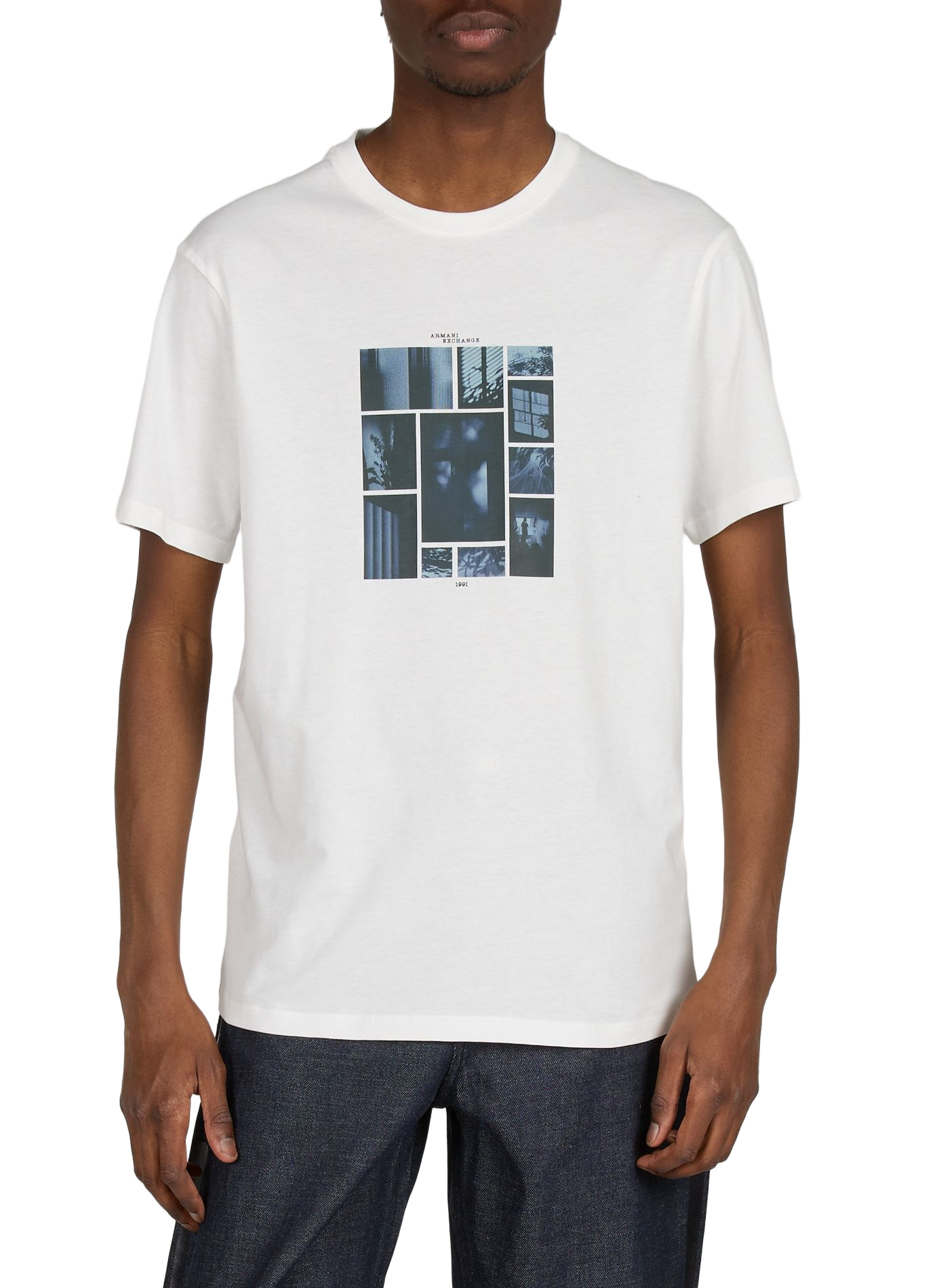 Cotton T-shirt ARMANI EXCHANGE White