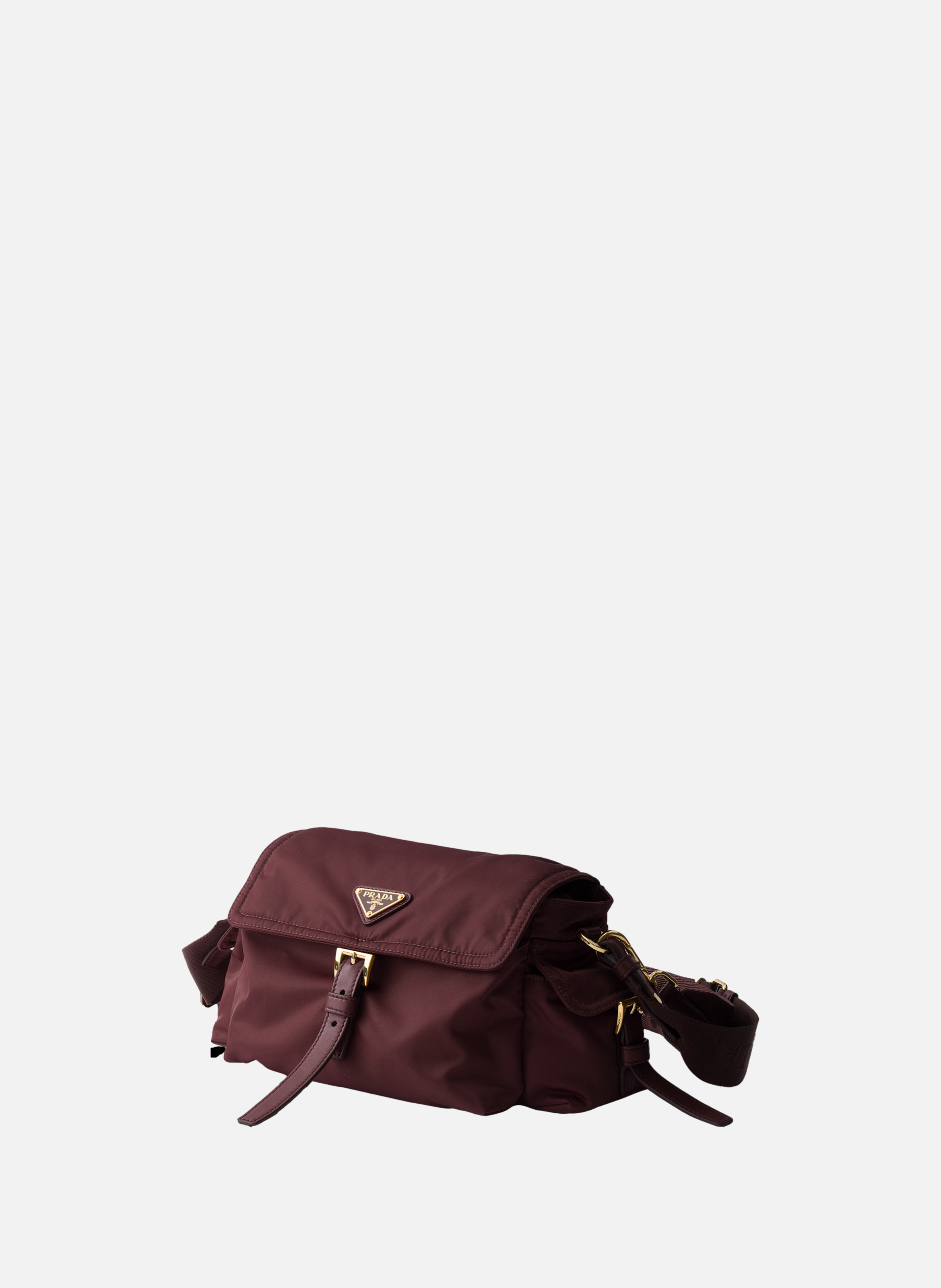 Sac porté épaule  prada explore en re-nylon moyen PRADA Rouge