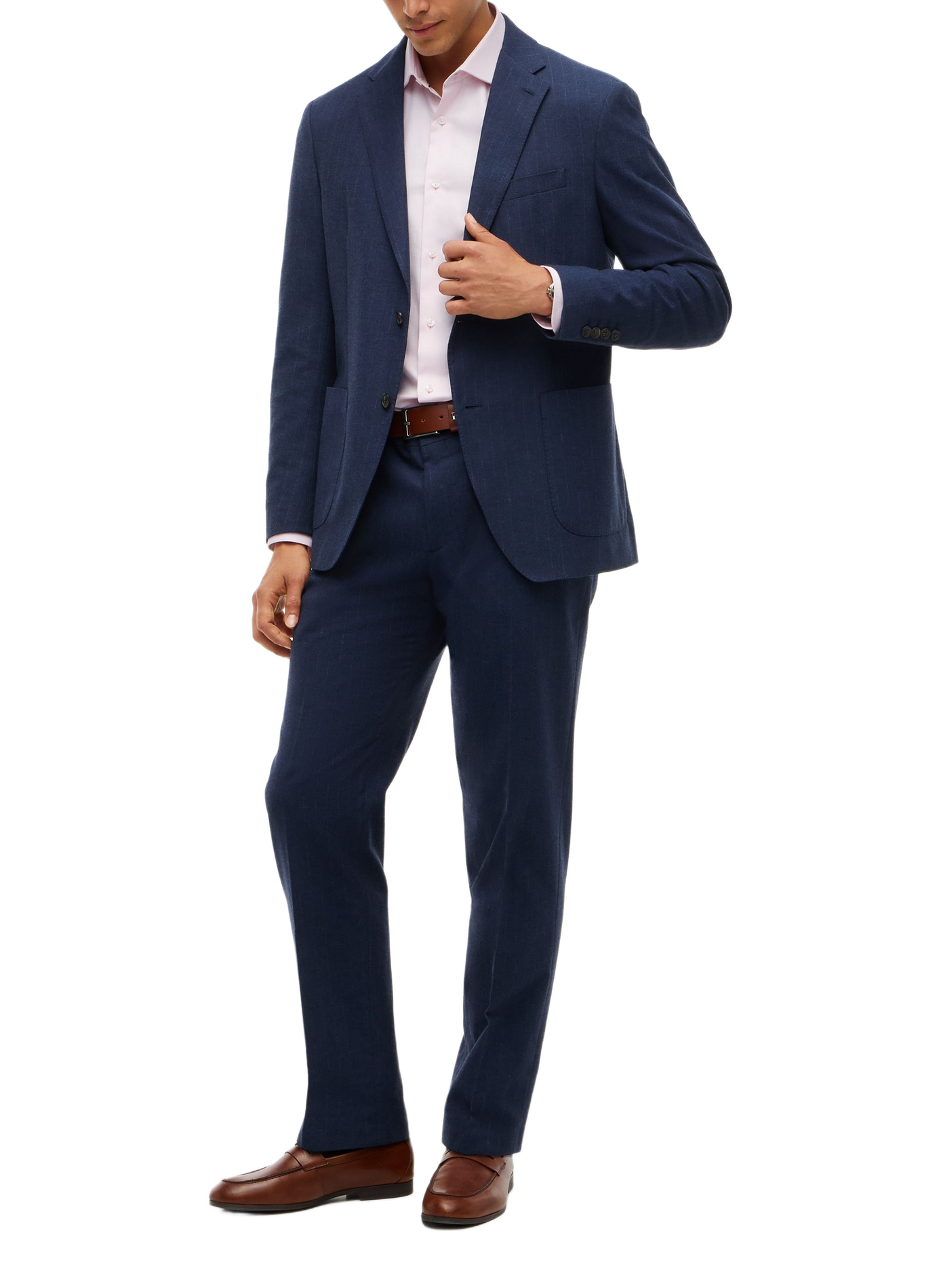 Straight classic collar shirt in cotton TOMMY HILFIGER Pink