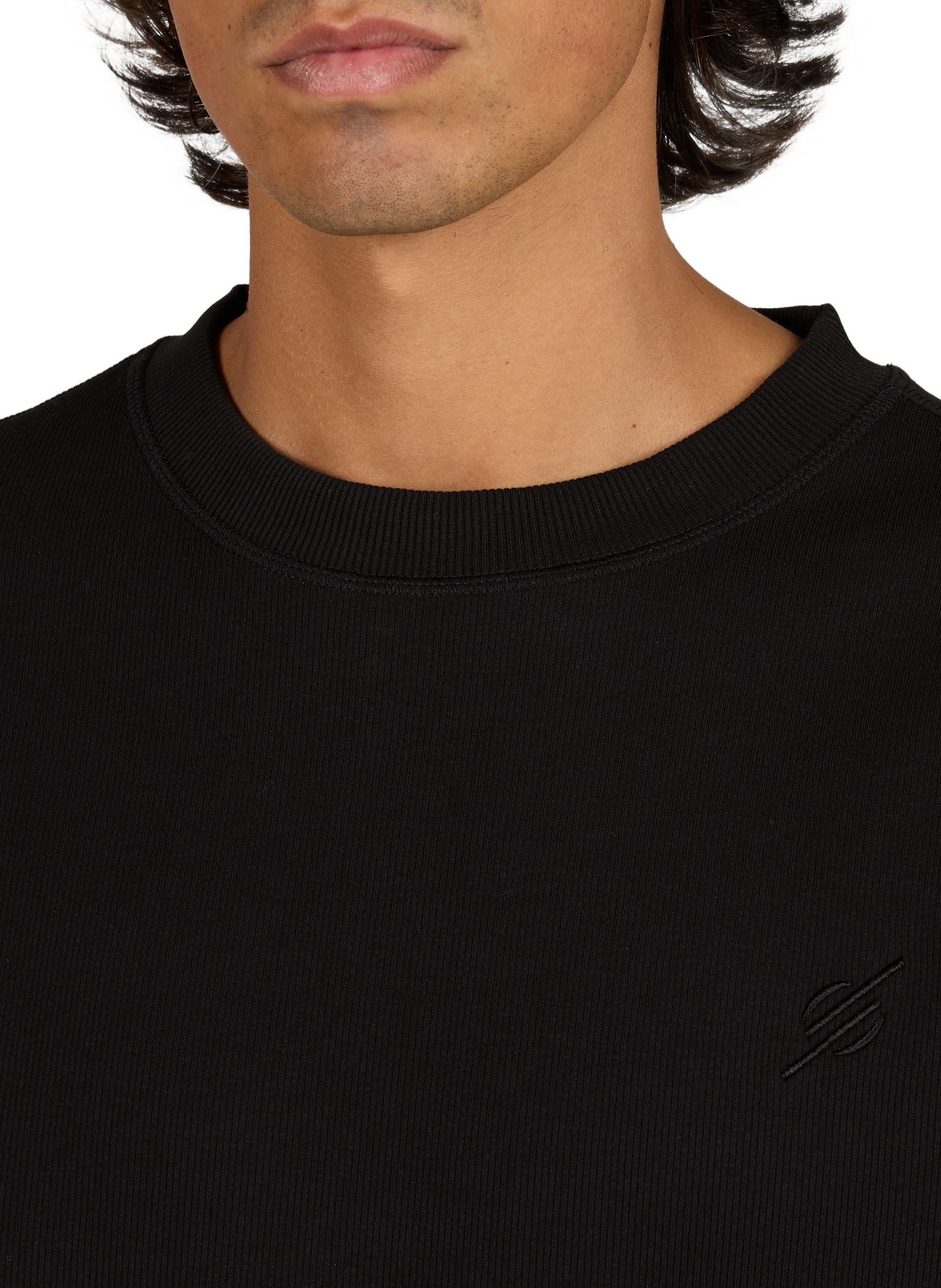 Round neck plain sweatshirt DAILY PAPER Black
