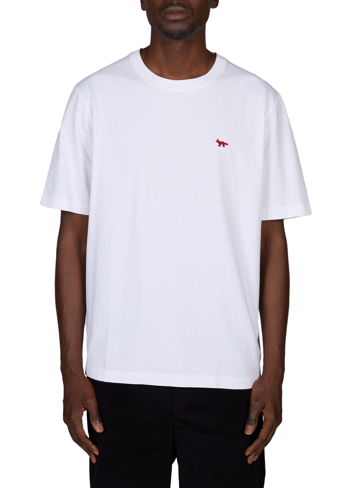 Straight logo cotton t-shirt MAISON KITSUNÉ