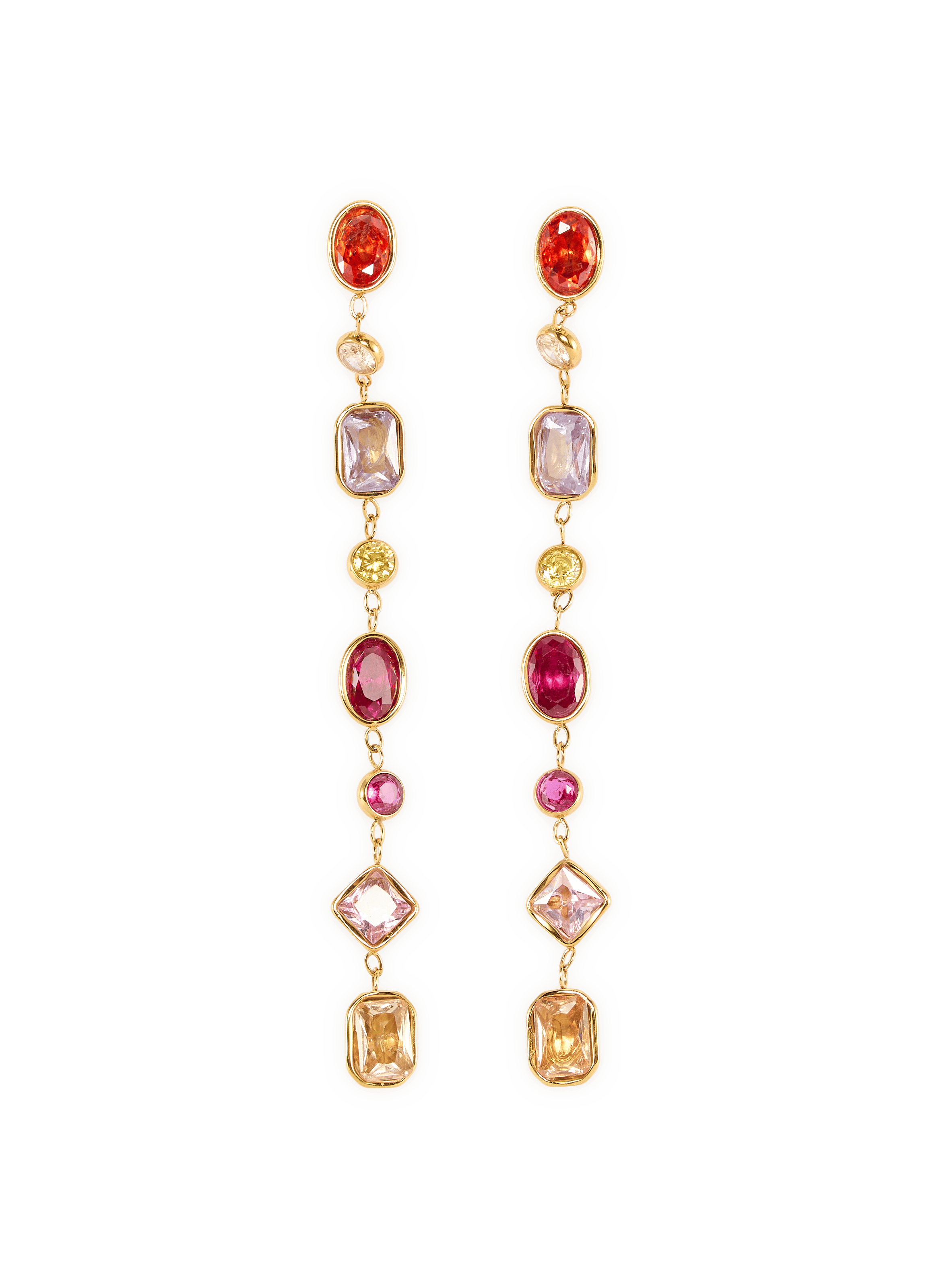 Embellished drop earrings AU PRINTEMPS PARIS Golden