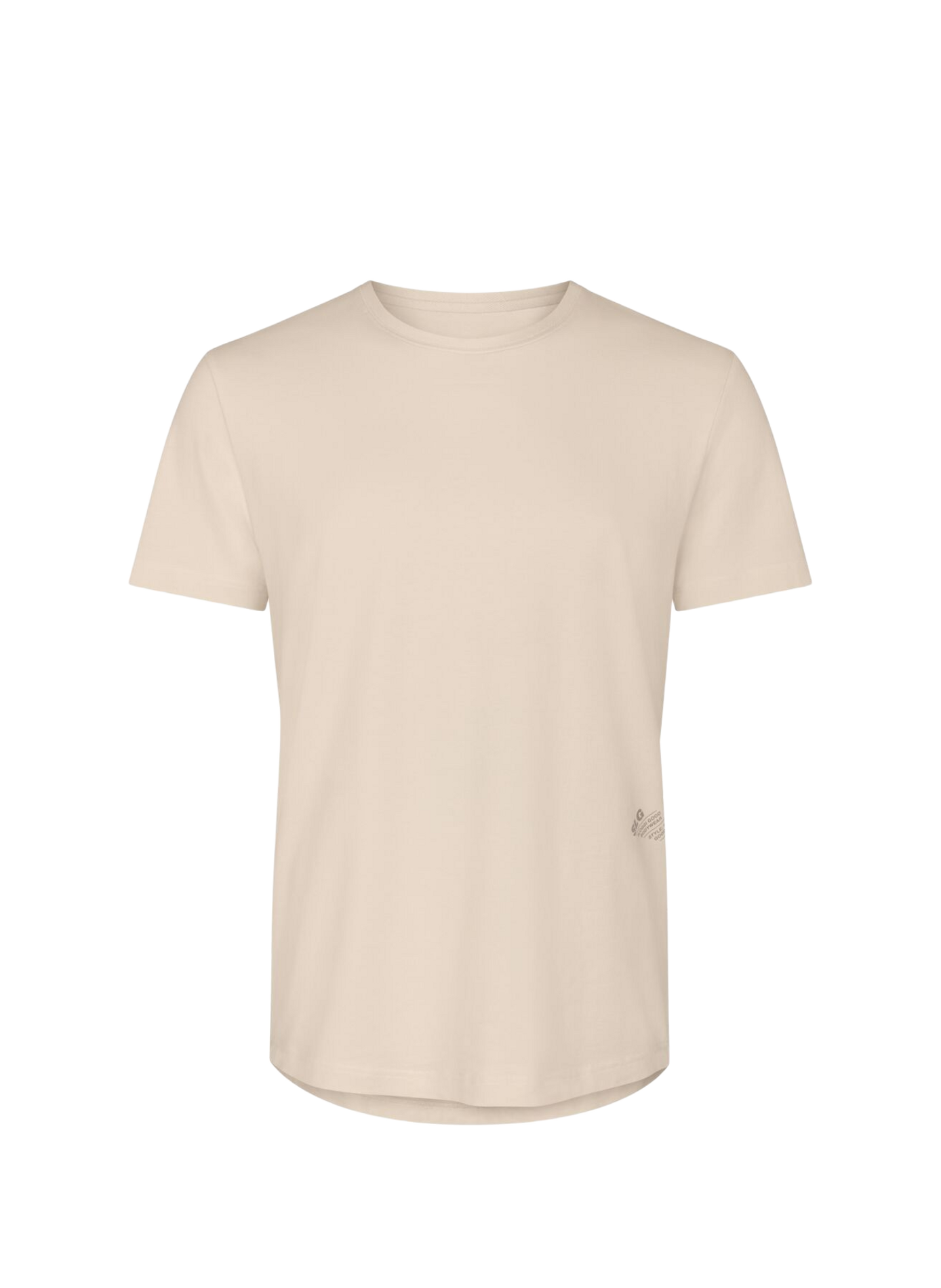 Tee-shirt col rond en coton mélangé