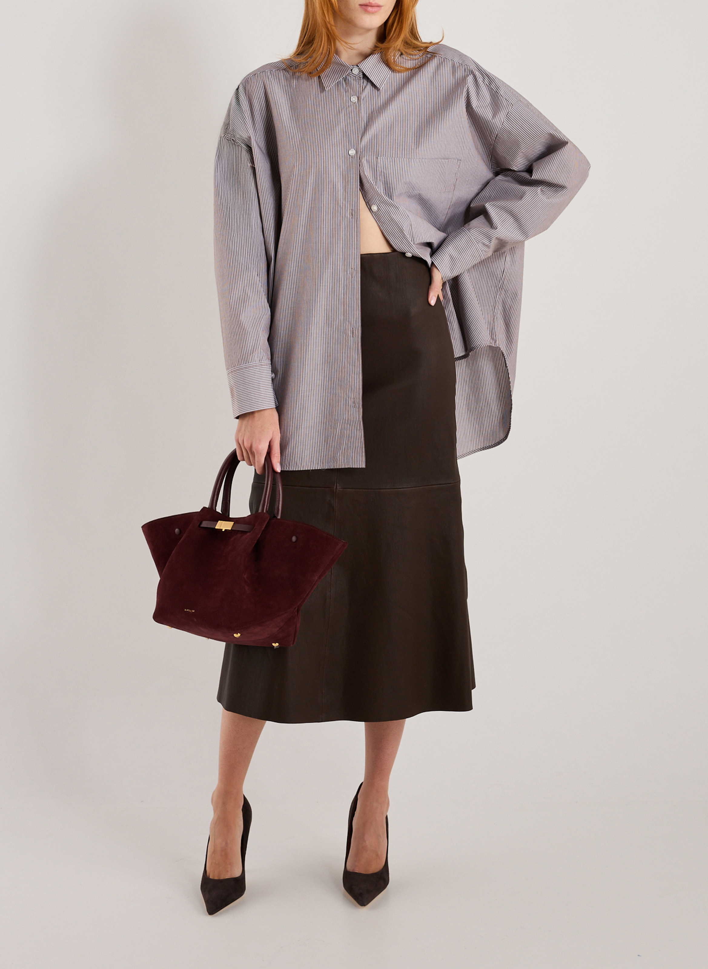 Weite Bio-Baumwollbluse BY MALENE BIRGER Mehrfarbig
