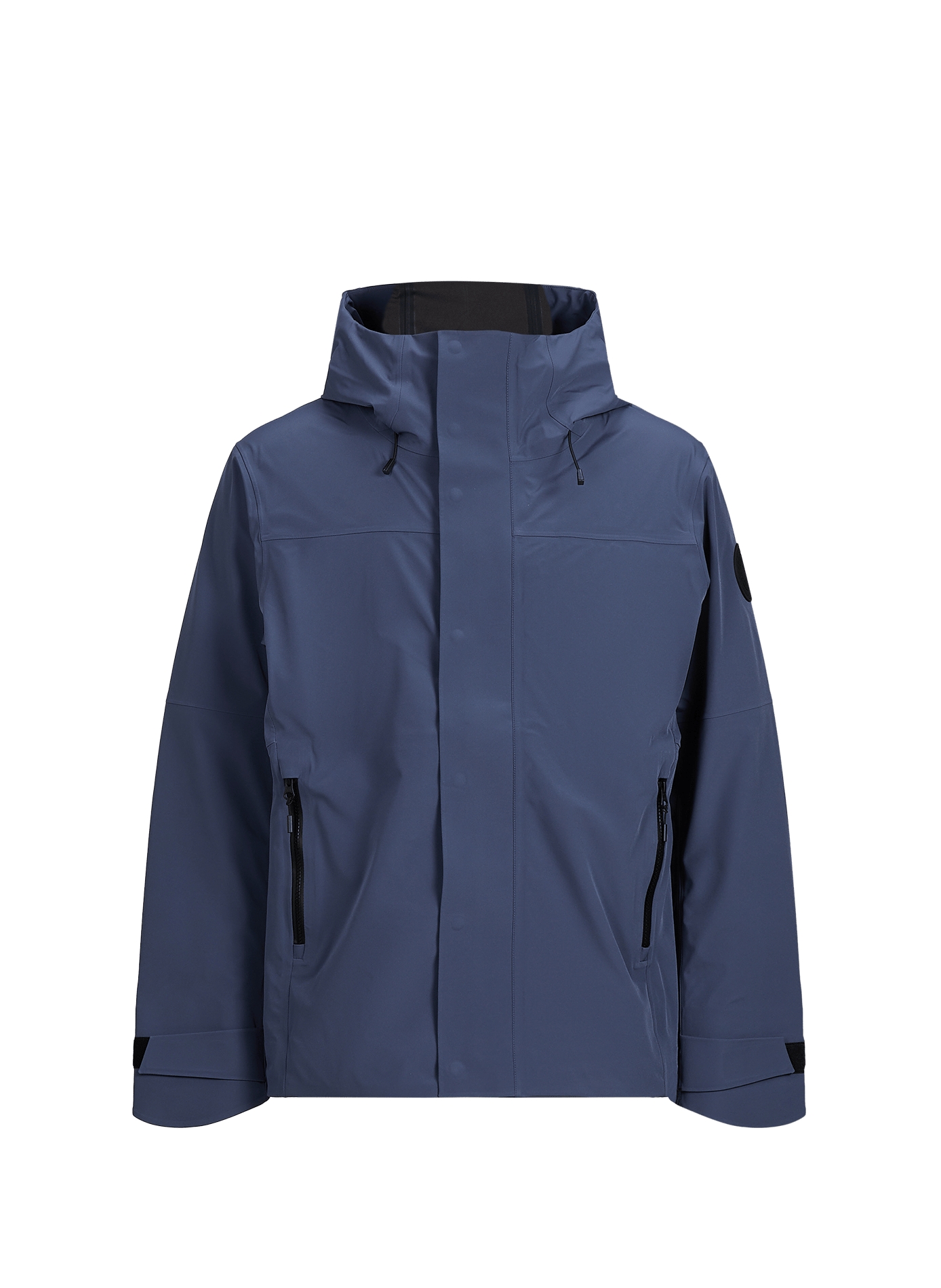 Plain hooded straight parka CANADA GOOSE Blue