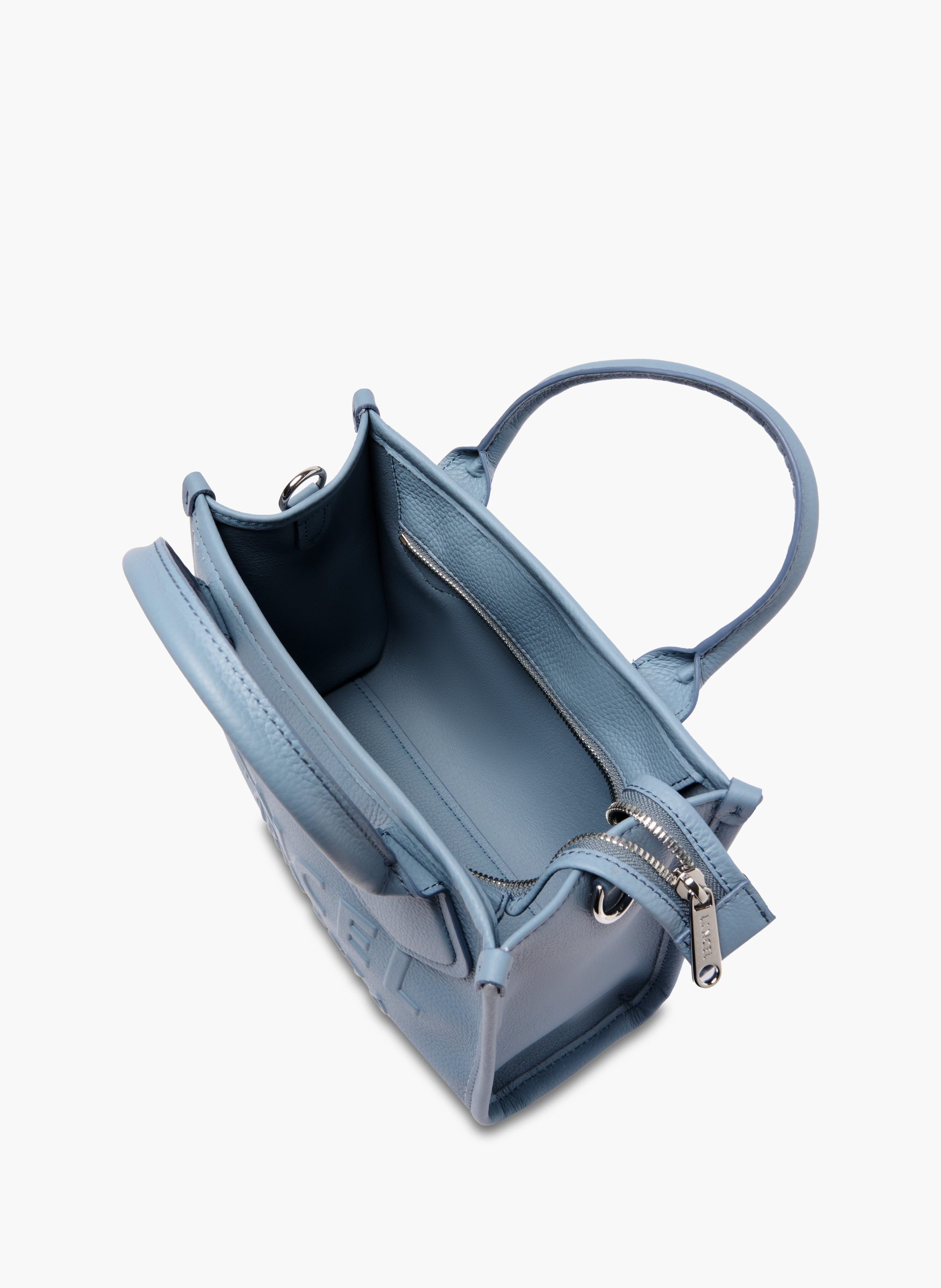 Sac cabas zippé s jour de lancel en cuir LANCEL Bleu