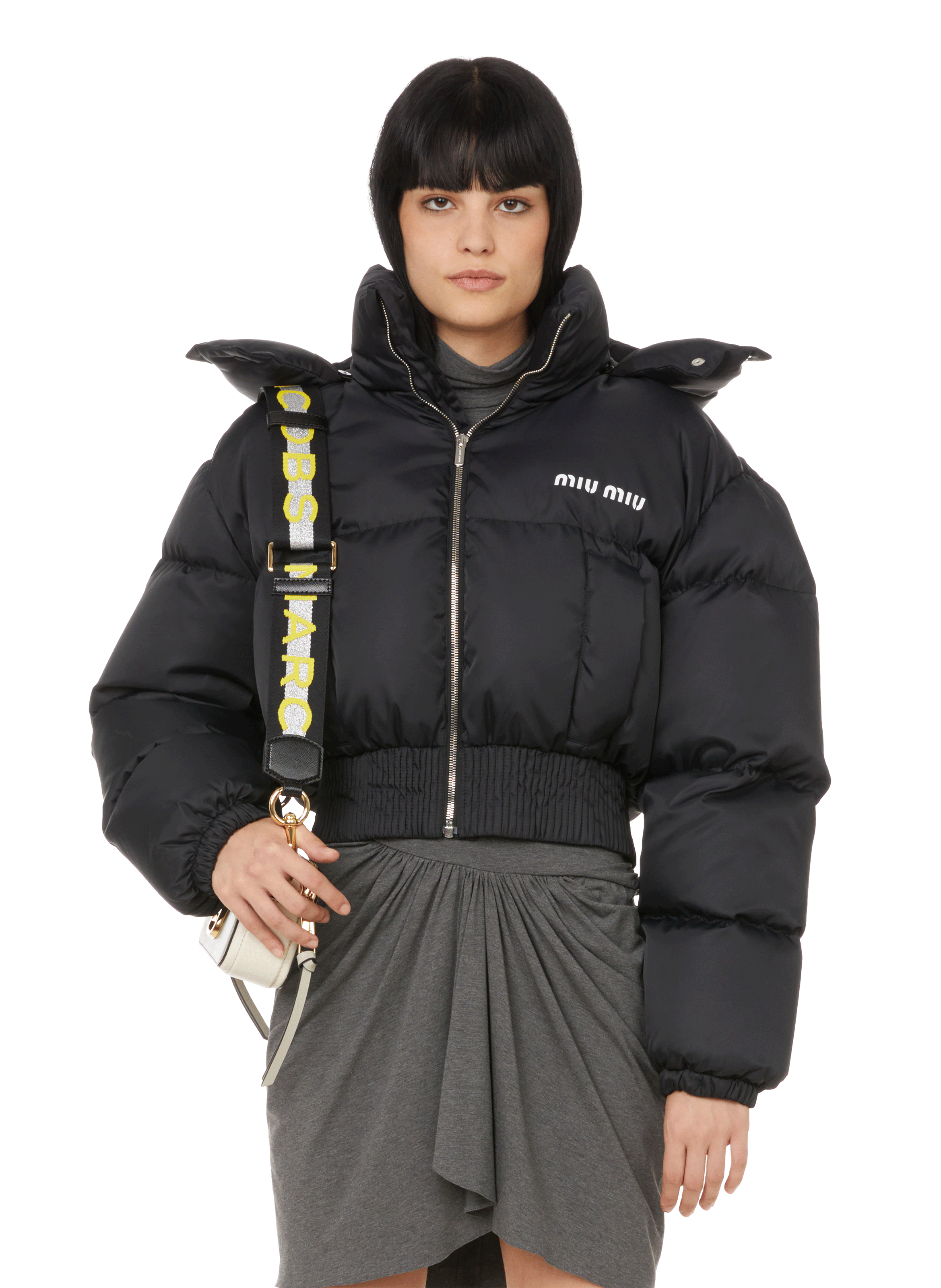 MIU MIU Doudoune courte Noir