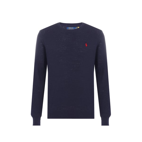 Pull droit en coton et lin