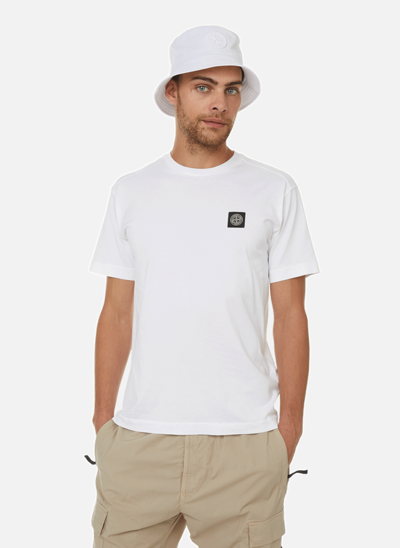 STONE ISLAND T-shirt en coton Blanc