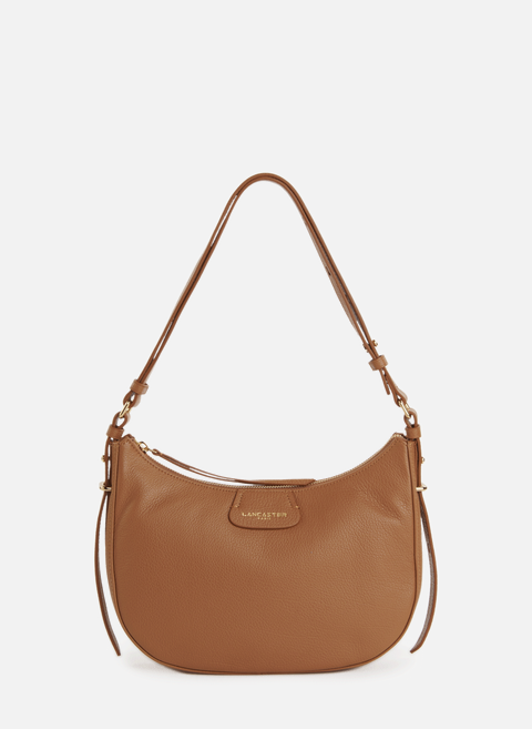 Half moon leather handbag BrownLANCASTER 
