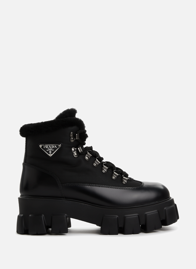 PRADA fur-lined ankle boots