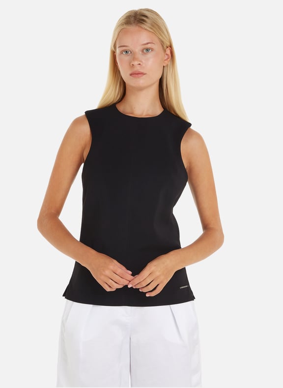 T-shirt avec fermeture zippée Noir by CALVIN KLEIN CALVIN KLEIN T-shirt avec fermeture zippée Noir