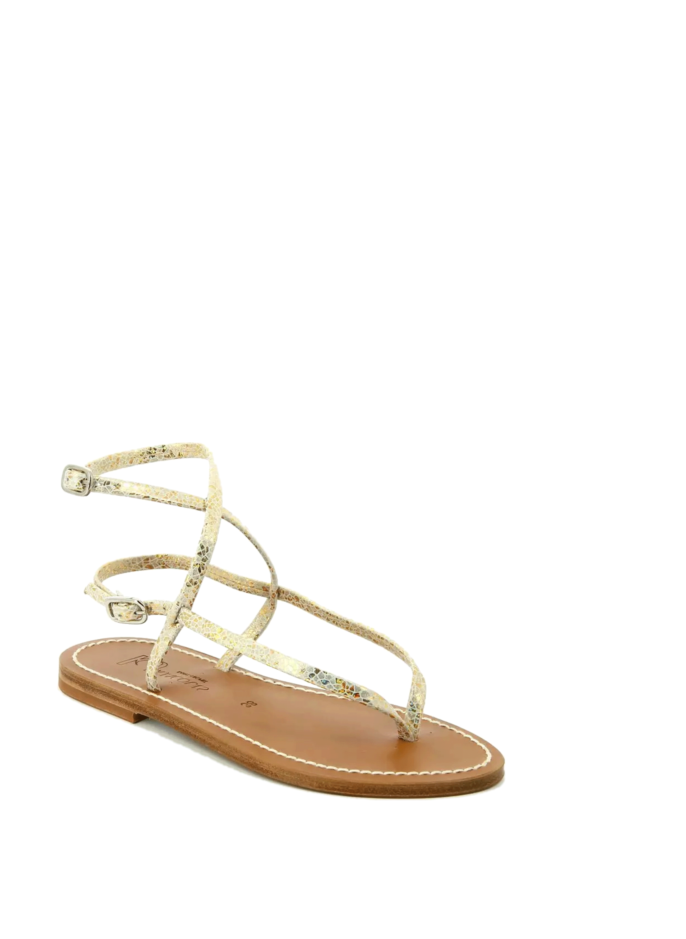 Sandales plates Abako  K. JACQUES Doré