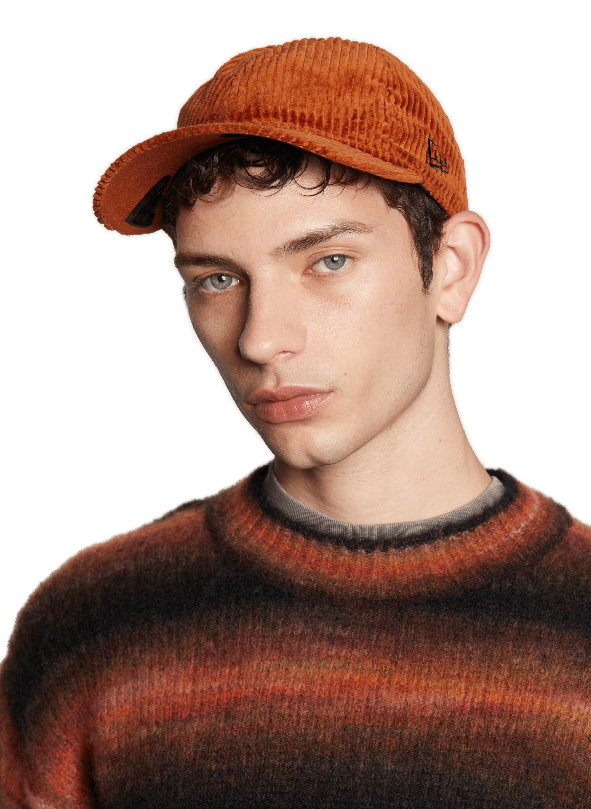 Casquette en velours côtelé  NEW ERA Marron