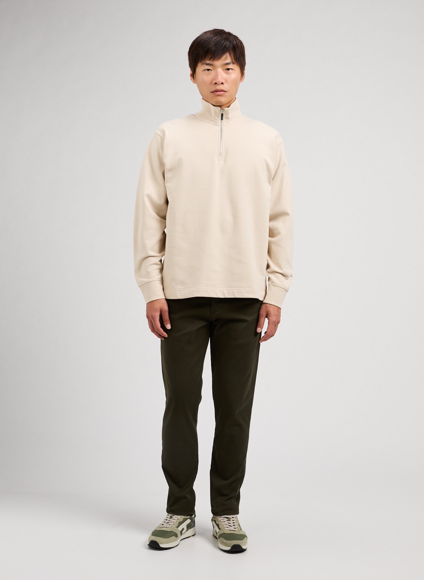 Cotton sweatshirt SELECTED Beige