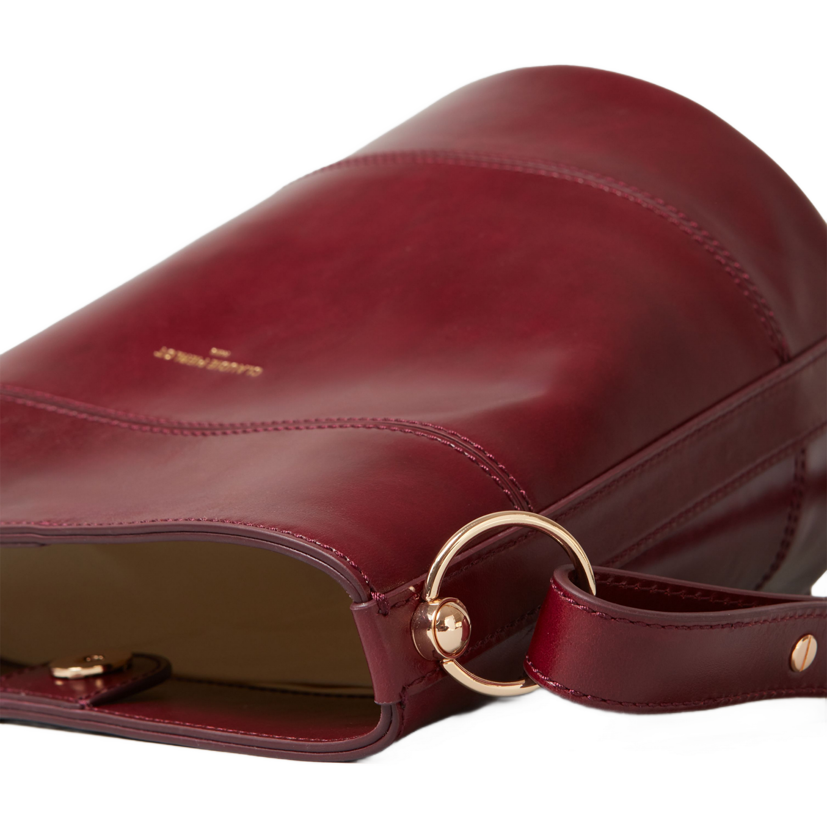 Sac seau en cuir CLAUDIE PIERLOT Rouge