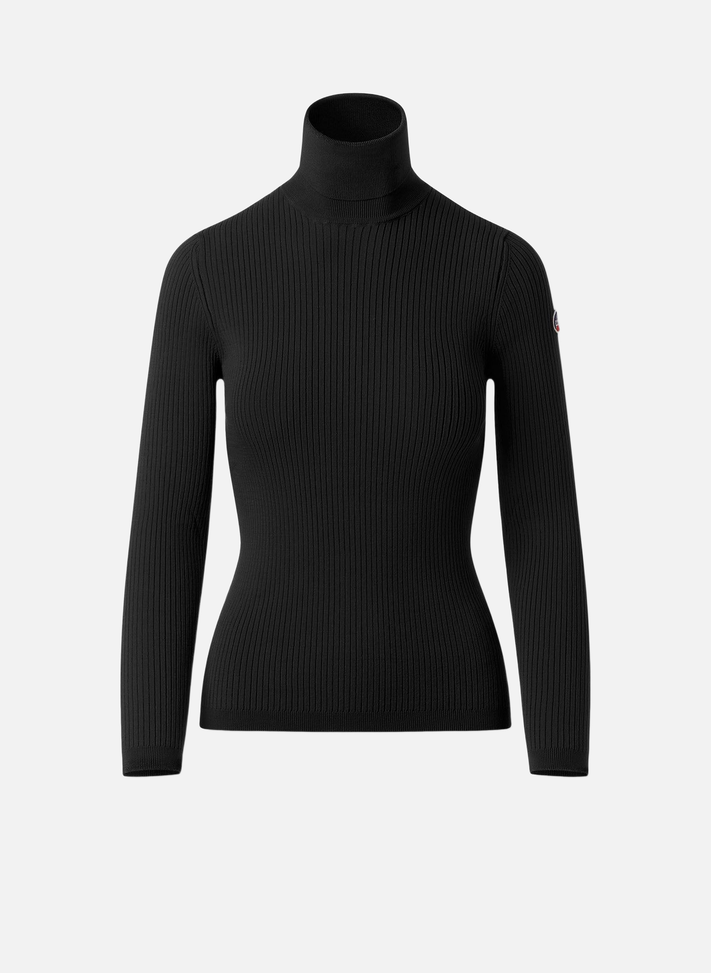Pull ancelle col roulé coupe regular FUSALP Noir