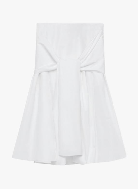 Jupe portefeuille en coton  | Blanc by LOEWE Jupe portefeuille en coton  Blanc