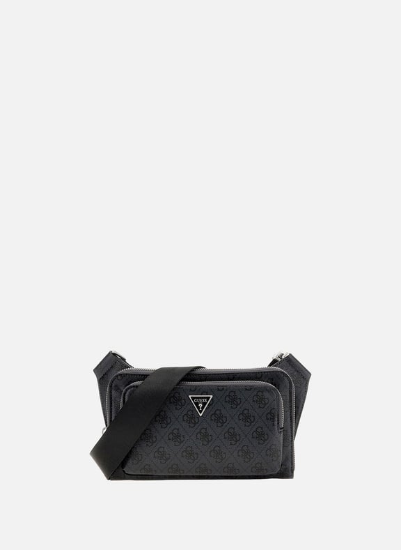 Sac banane imprimé monogramme Noir by GUESS GUESS Sac banane imprimé monogramme Noir
