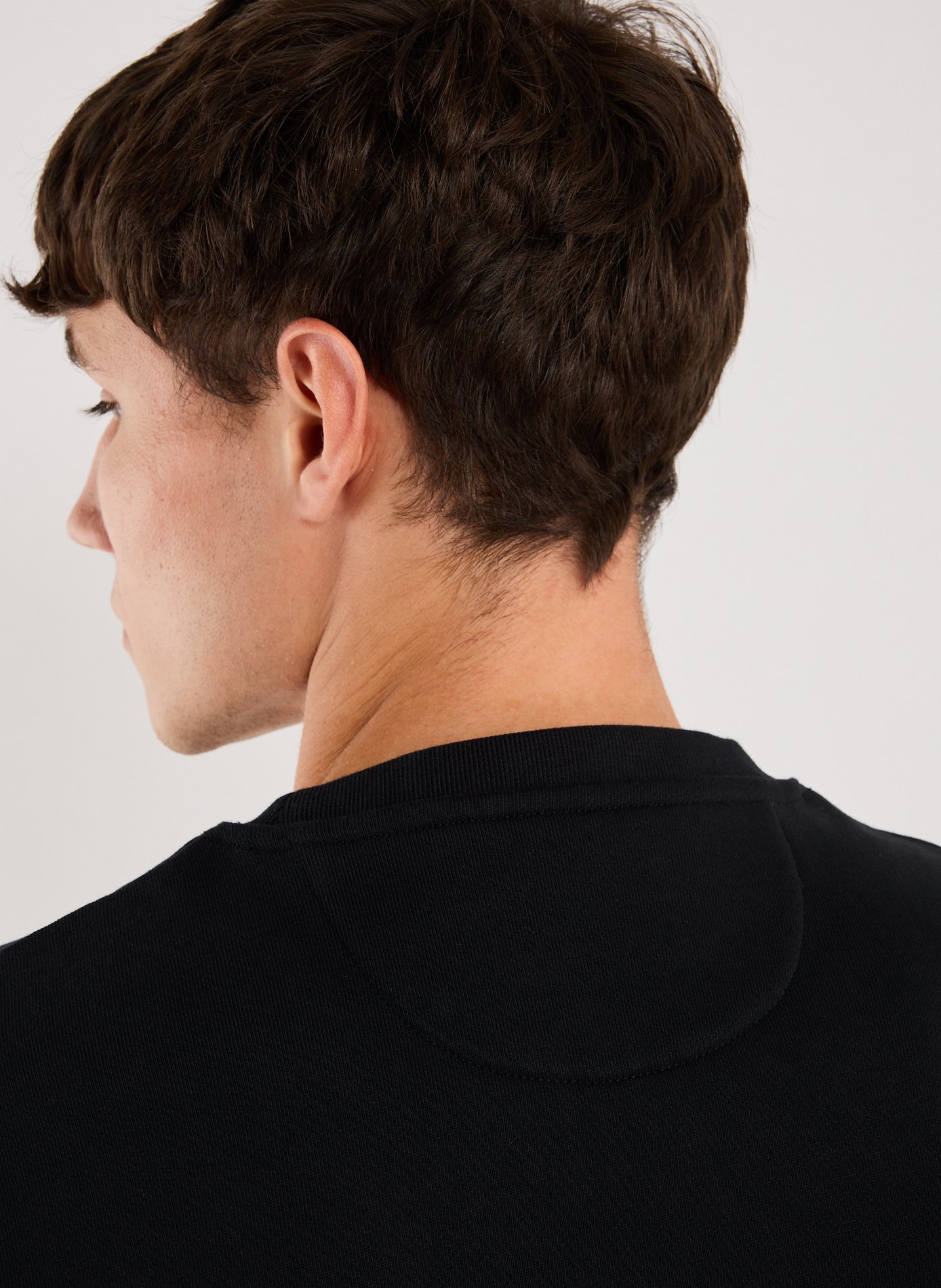 Plain cotton sweatshirt EDEN PARK Black