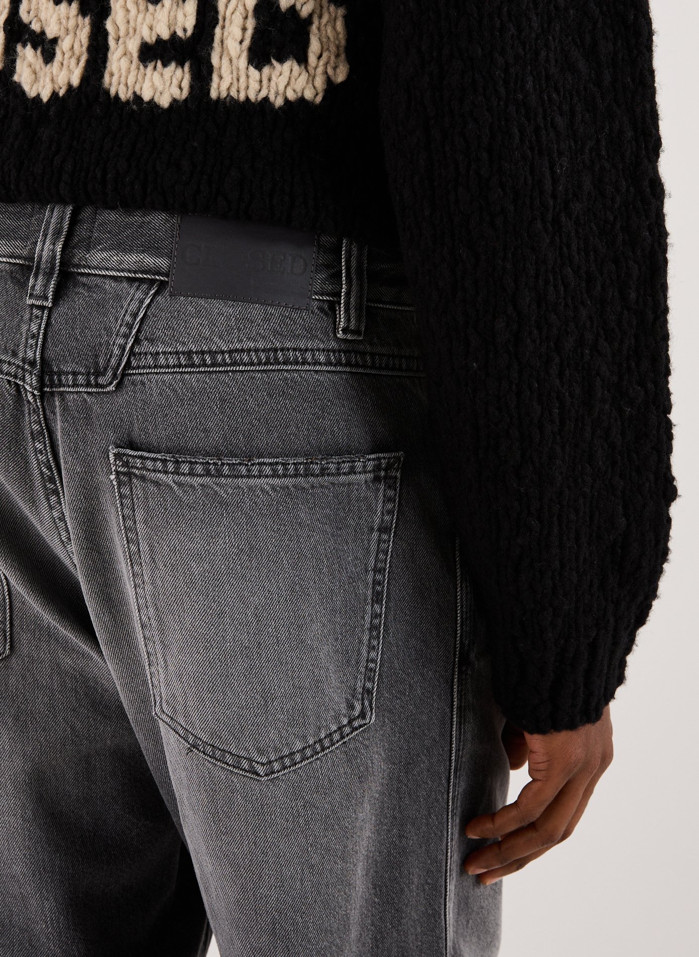 Jean droit en coton CLOSED Gris