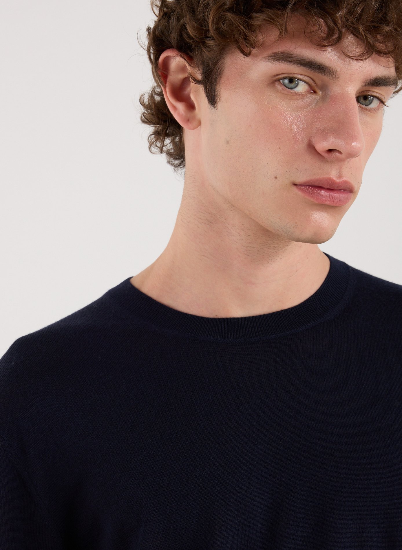 Pull à col rond en laine CLOSED Bleu